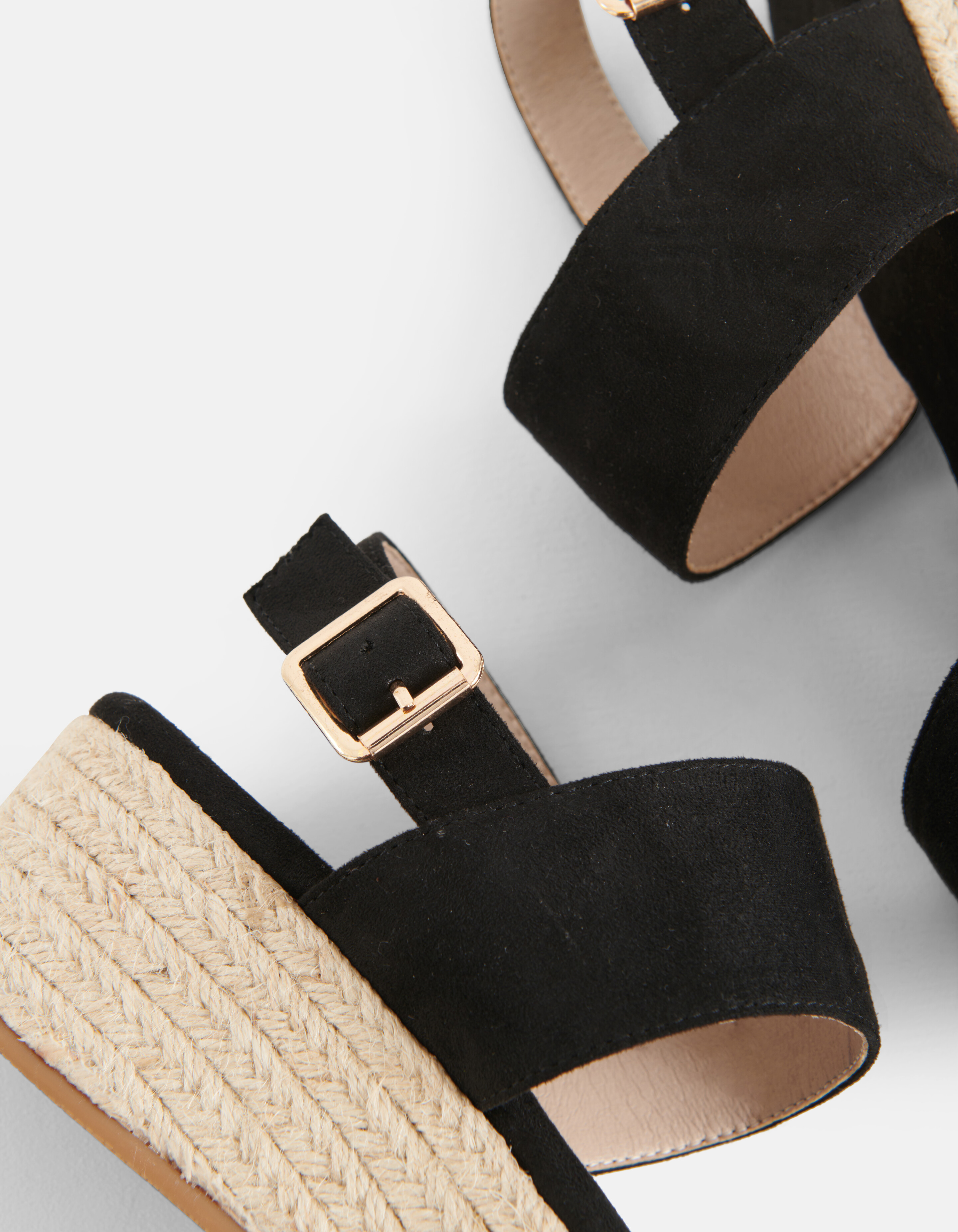 Espradilles Sleehak Zwart SHOEBY SHOES