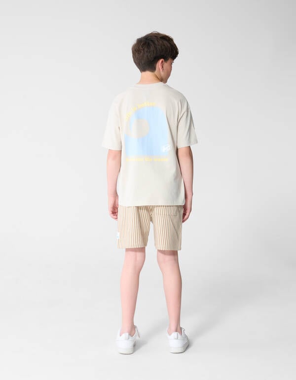 Striped Short Beige SHOEBY BOYS