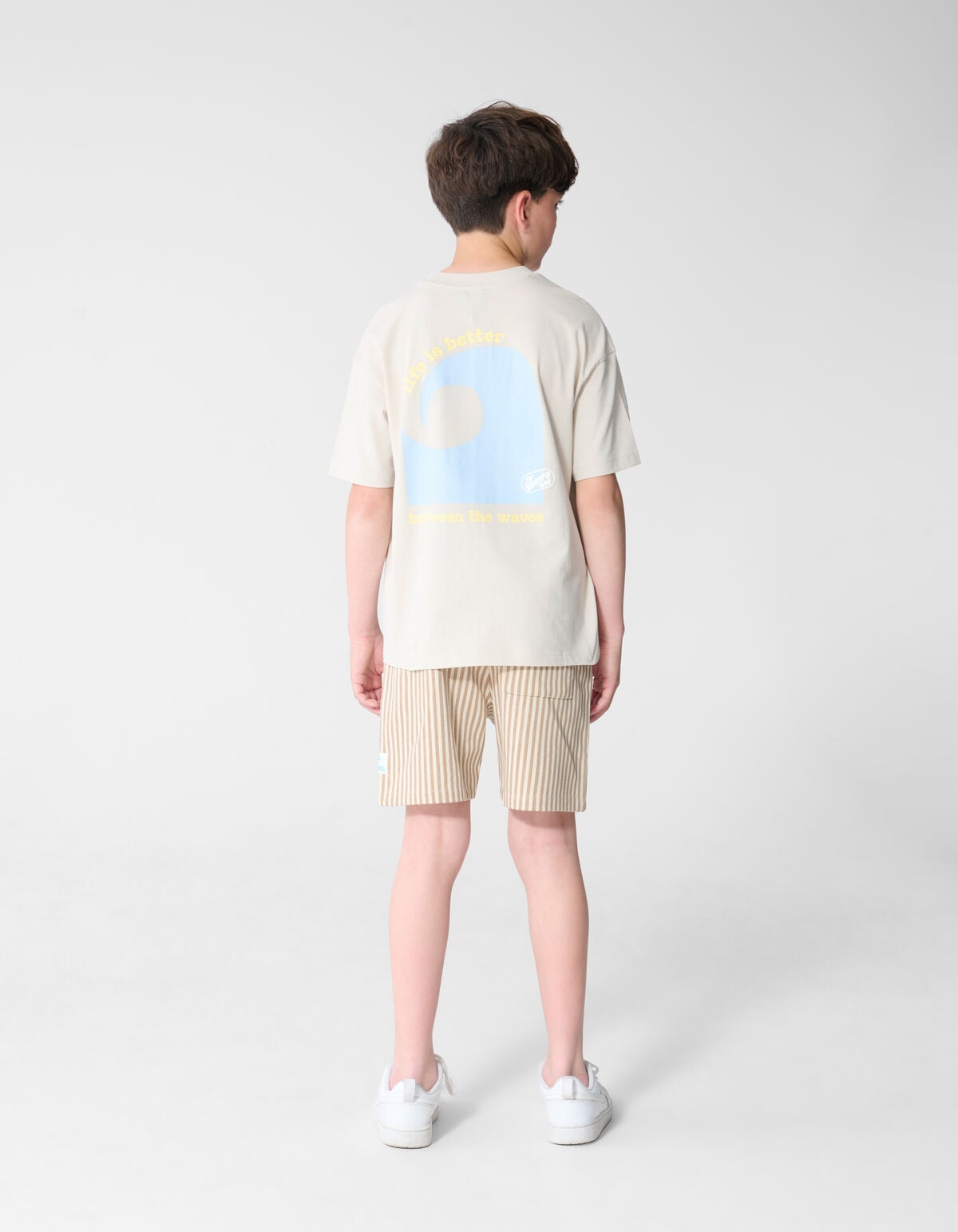 Striped Short Beige SHOEBY BOYS