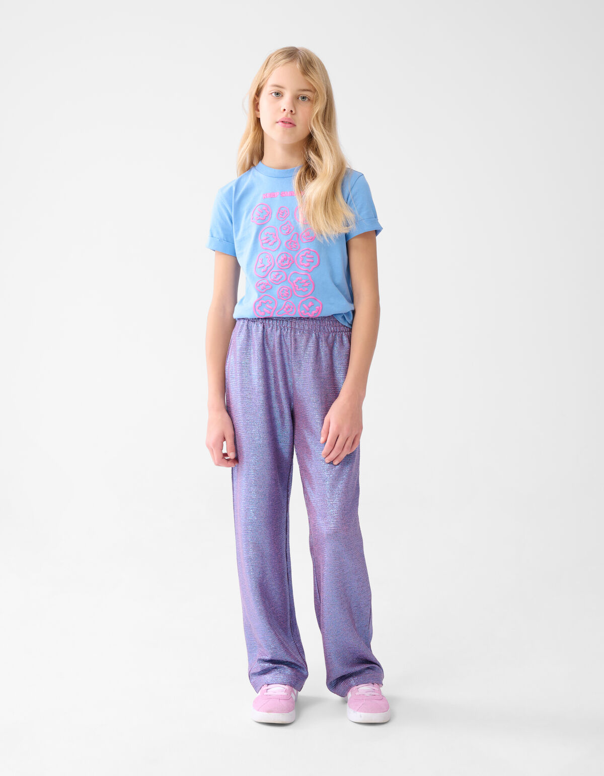 Artwork T-shirt Blauw SHOEBY GIRLS
