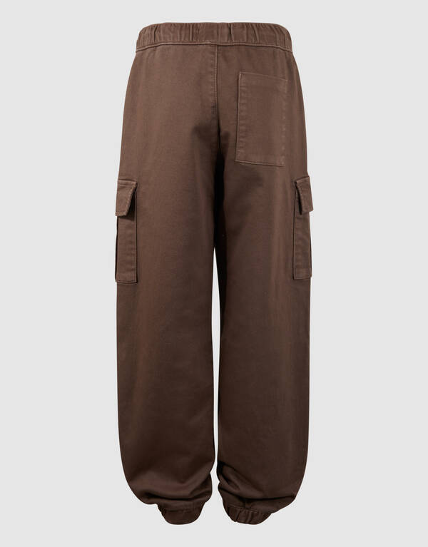 Loose Fit Cargo Broek Taupe SHOEBY BOYS