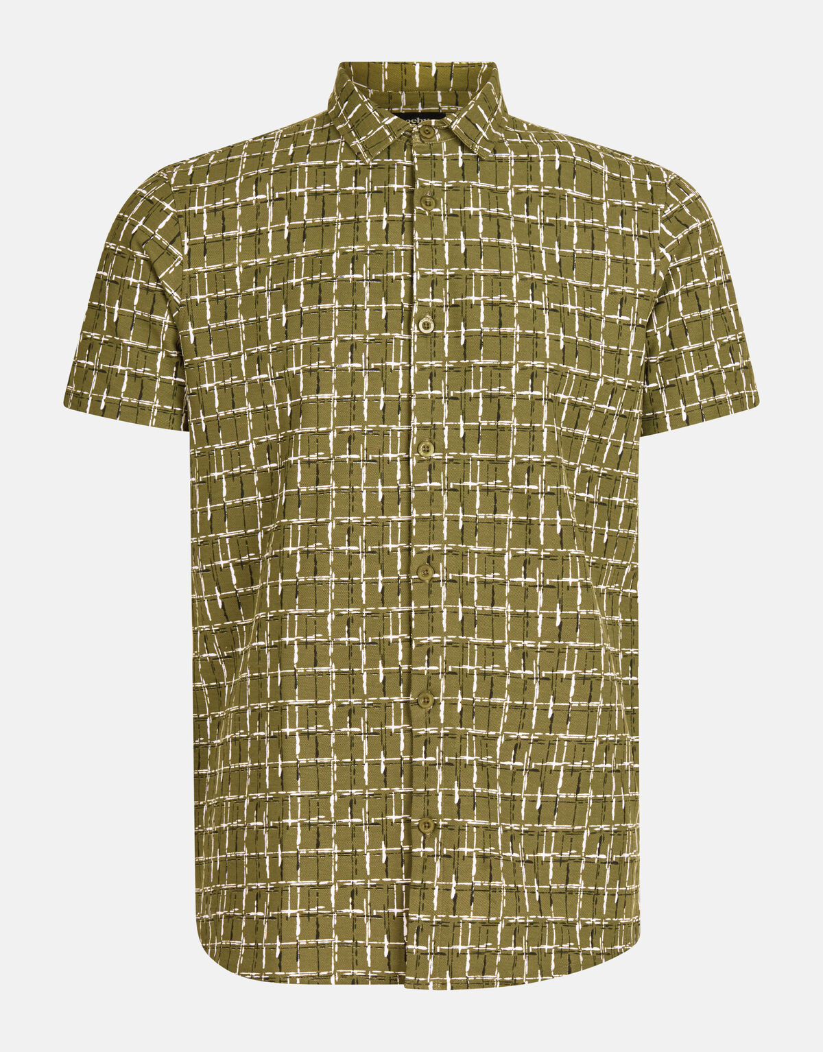 Printed Overhemd Donkergroen SHOEBY MEN