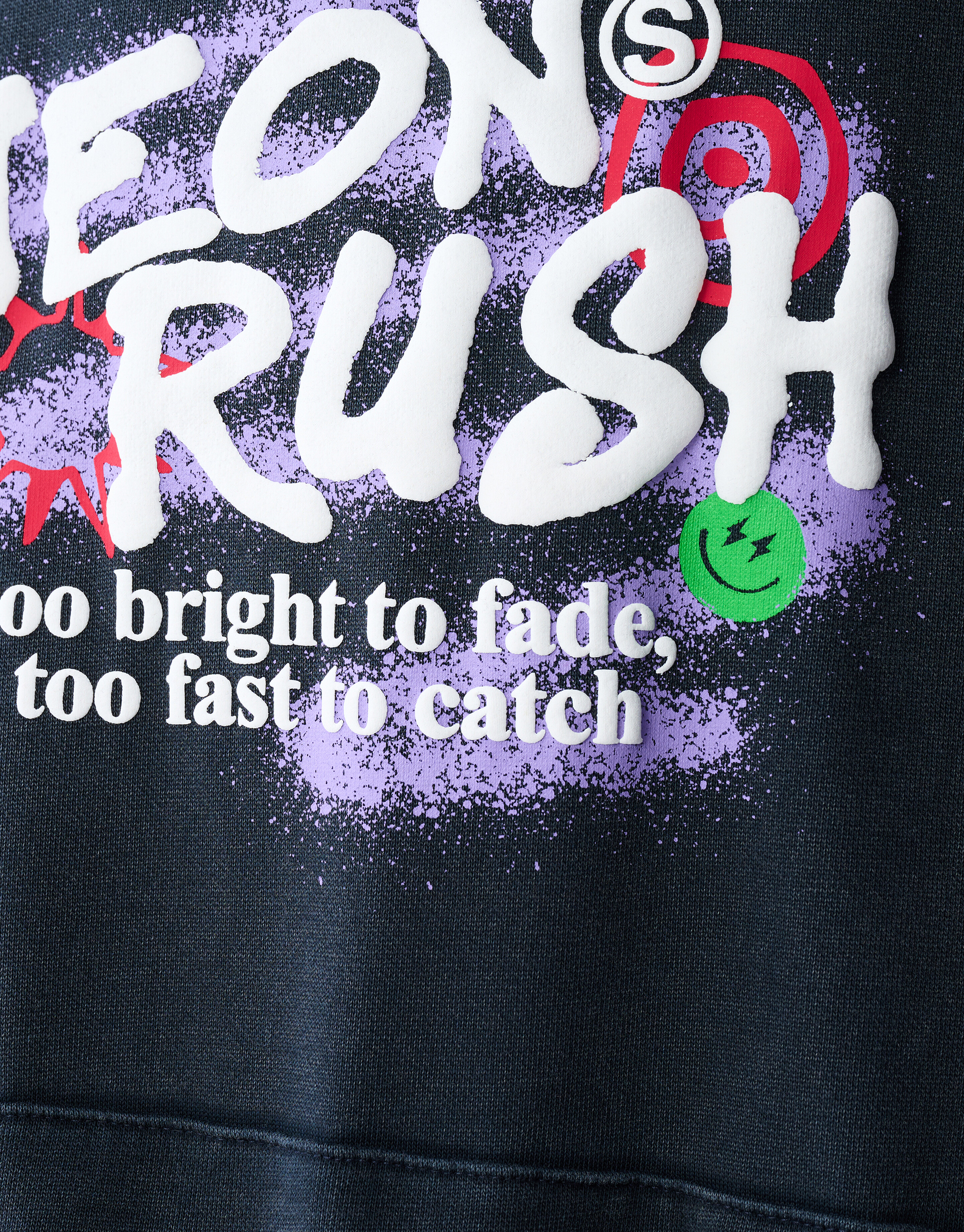 Neon Rush Artwork Hoodie Grijs SHOEBY BOYS