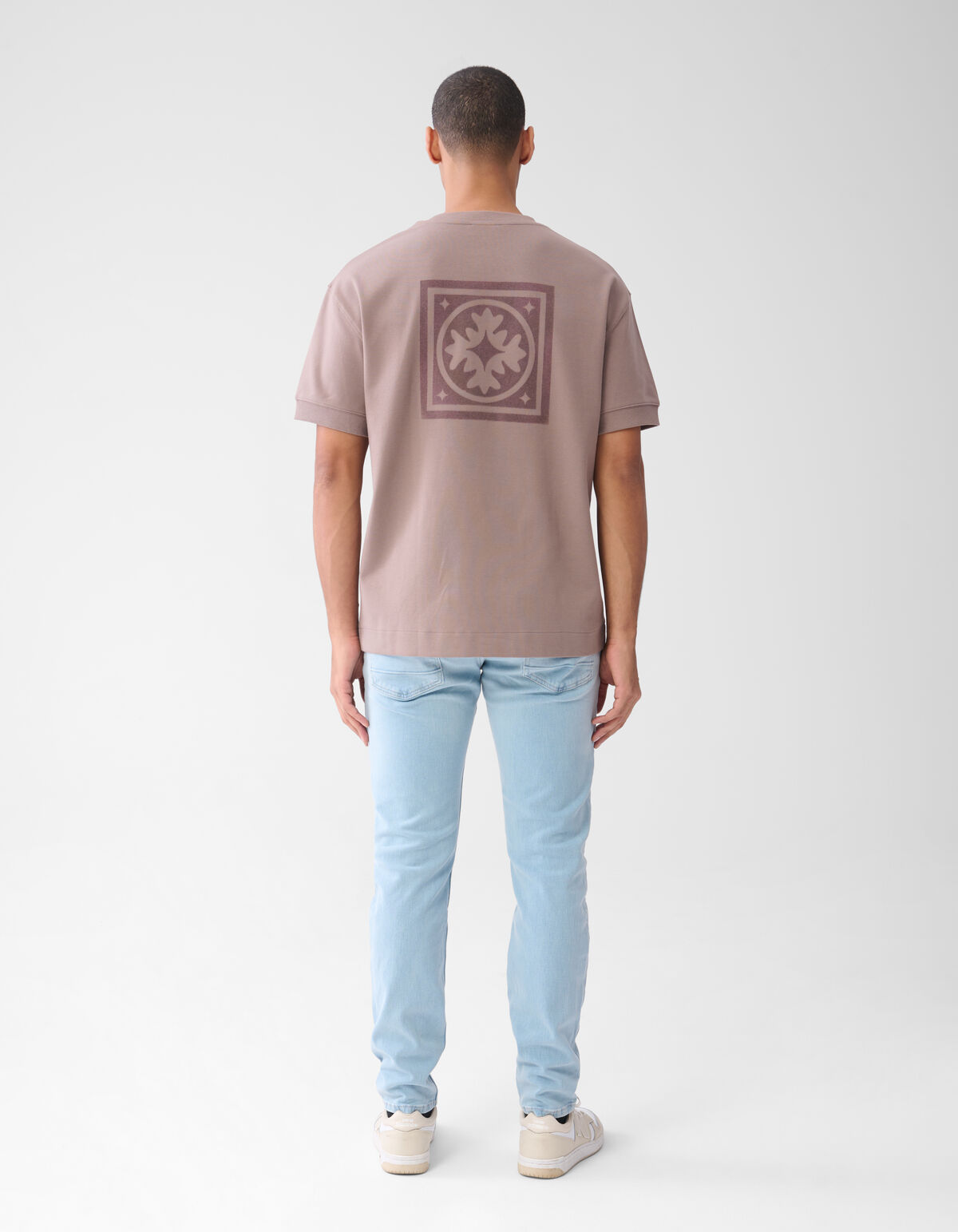 Artwork T-shirt Lichtbruin SHOEBY MEN