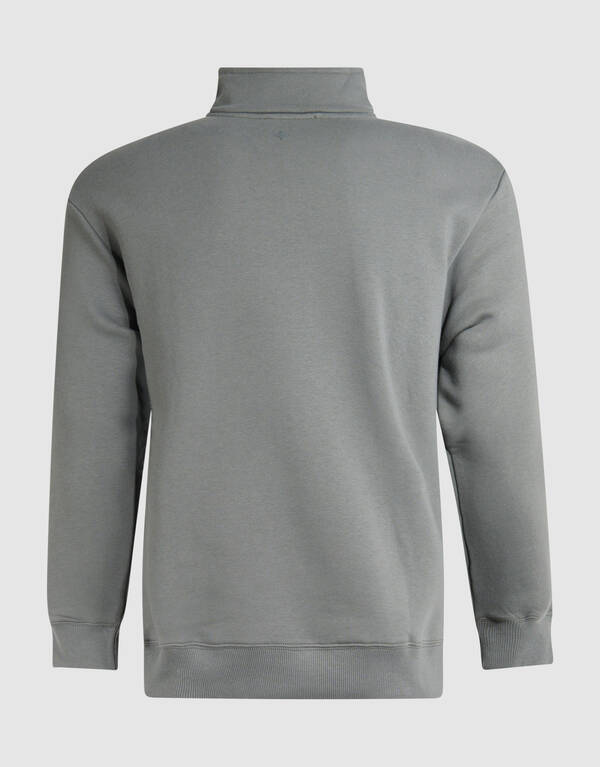 Zipper Sweater Donkergroen SHOEBY MEN