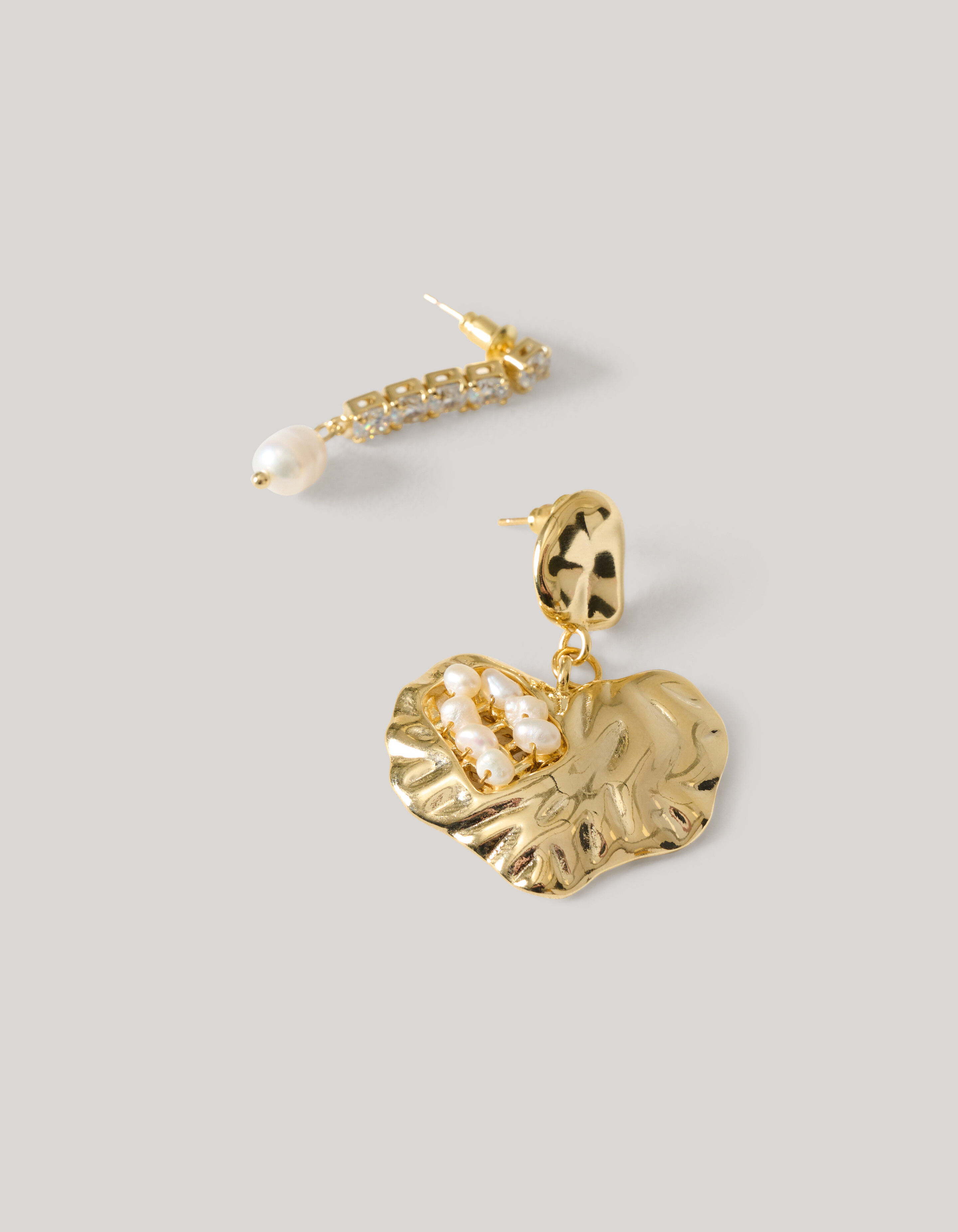 Parel Strass Oorbellen Goud SHOEBY ACCESSOIRES