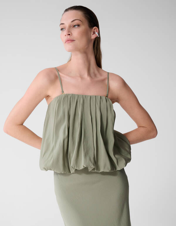 Geplooide Top Lichtgroen By Lonneke SHOEBY WOMEN