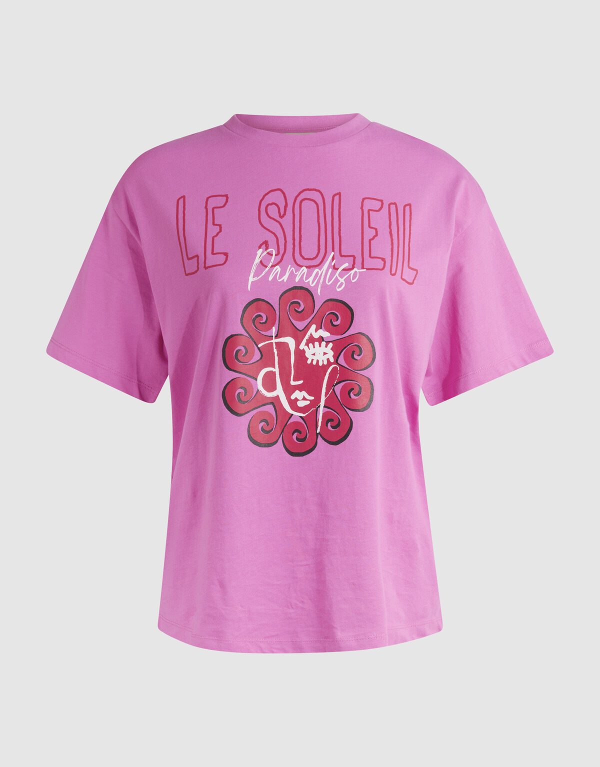Le Soleil Artwork T-shirt Roze SHOEBY WOMEN