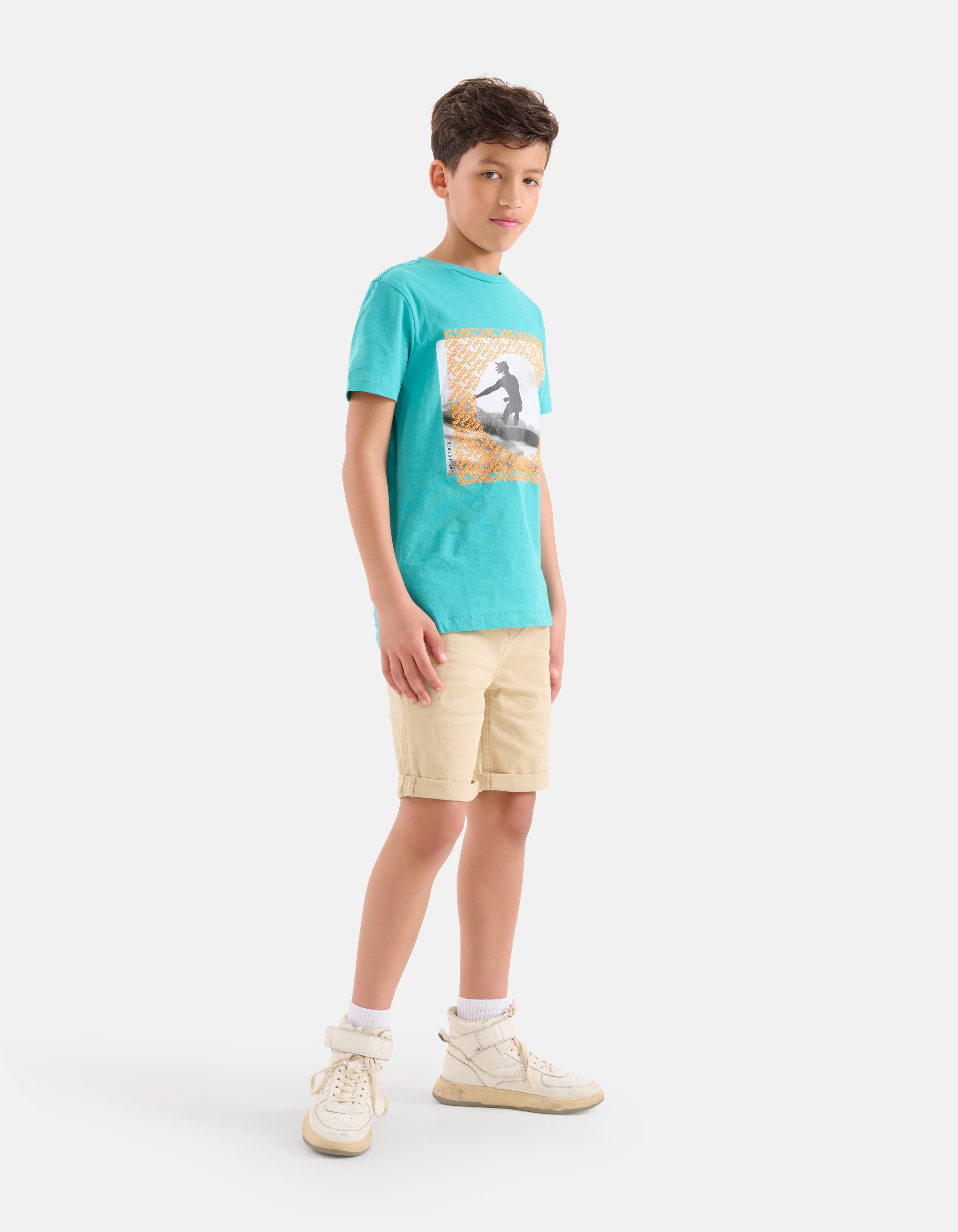 Print T-shirt Blauw SHOEBY BOYS