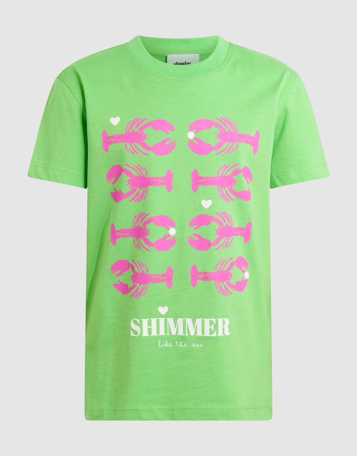 Kreeften Artwork T-shirt Lichtgroen SHOEBY GIRLS