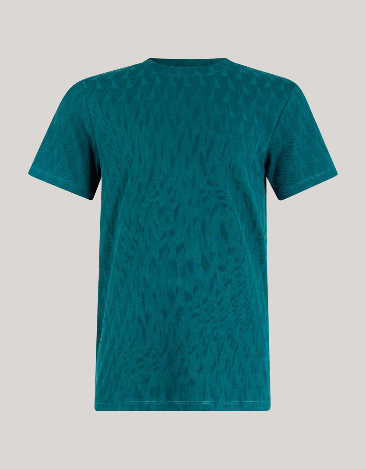 Jacquard T-shirt Donkergroen SHOEBY MEN