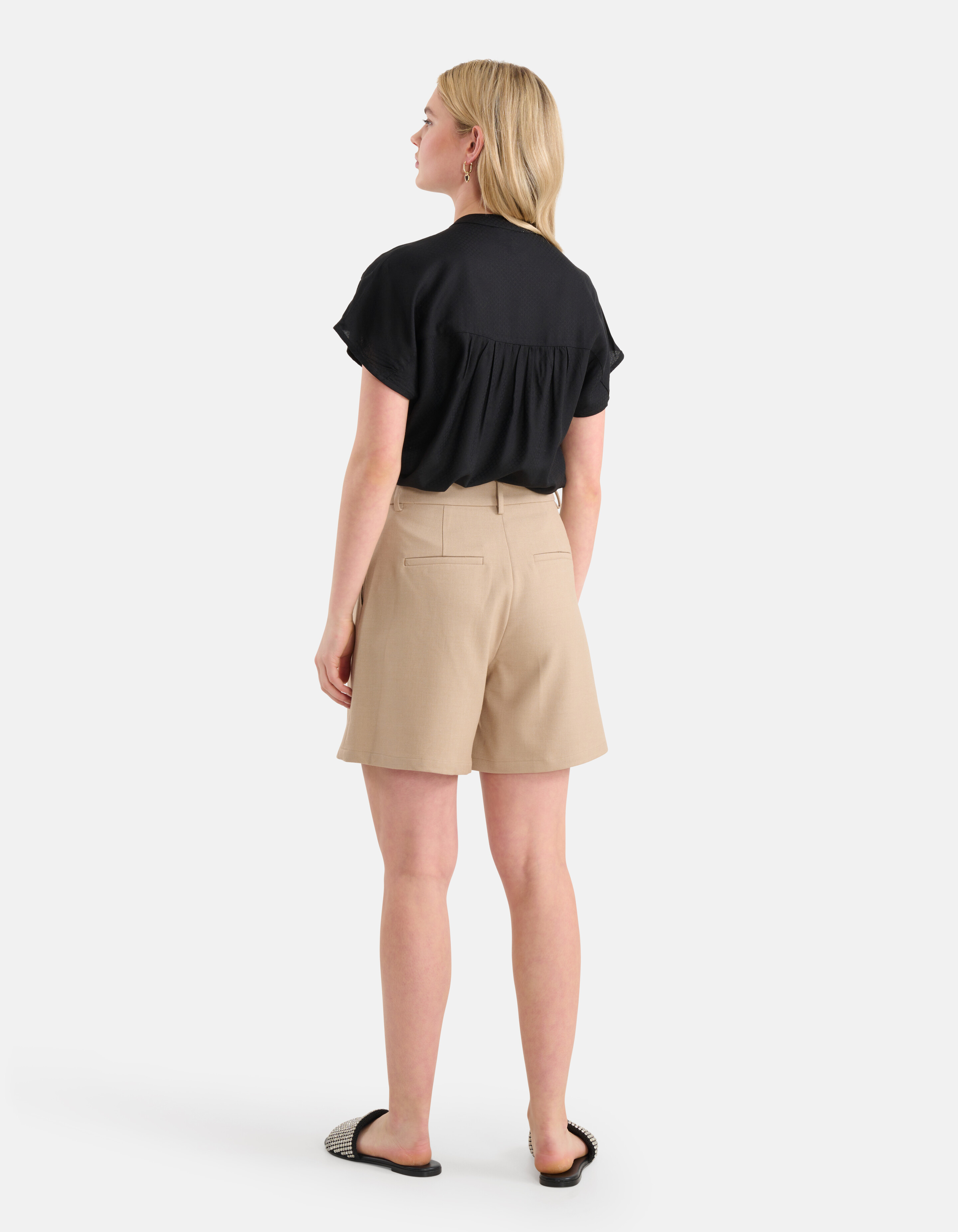 Relaxed Fit Top Zwart SHOEBY WOMEN