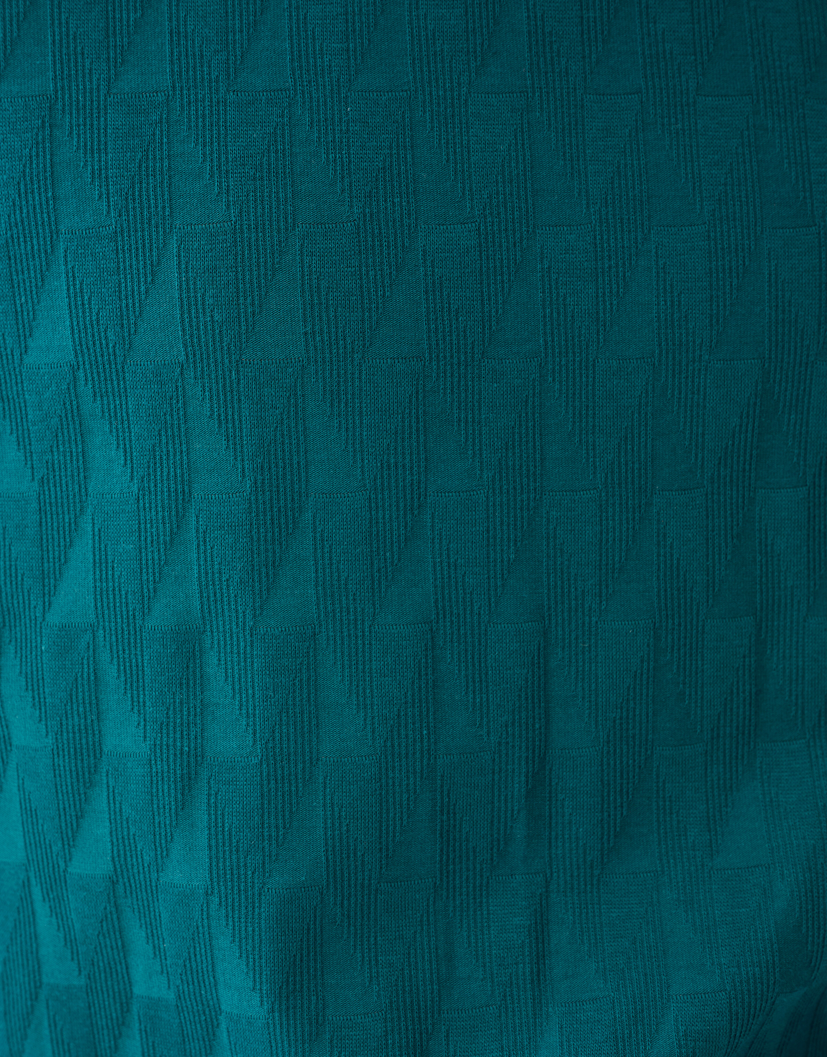 Jacquard T-shirt Donkergroen SHOEBY MEN