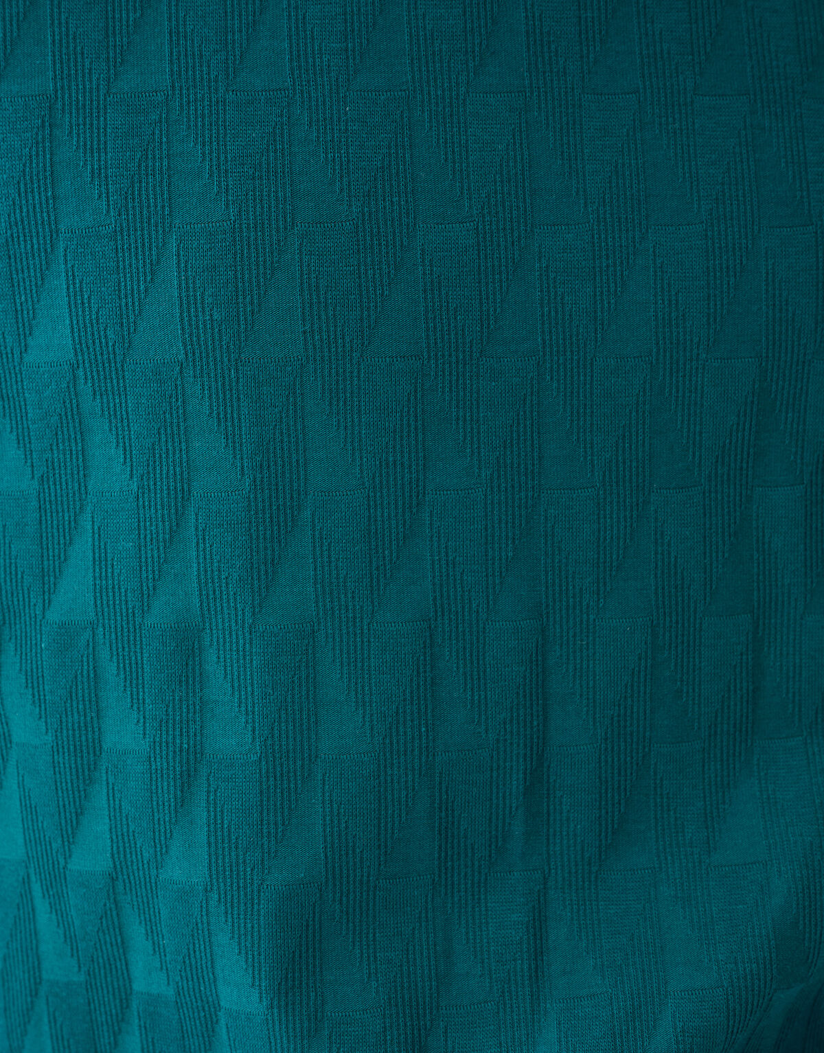 Jacquard T-shirt Donkergroen SHOEBY MEN