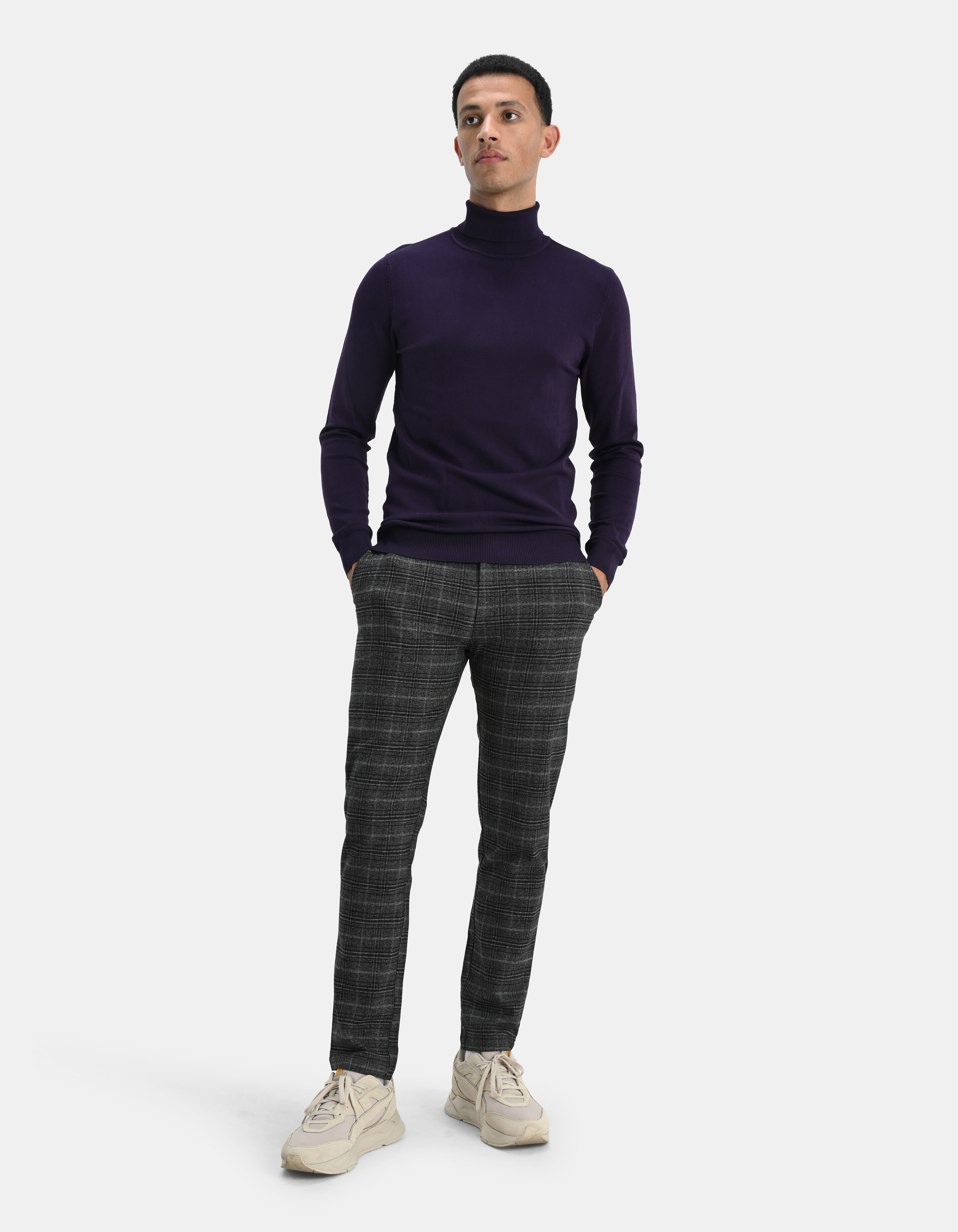 Ruiten Pantalon Donkergrijs SHOEBY MEN