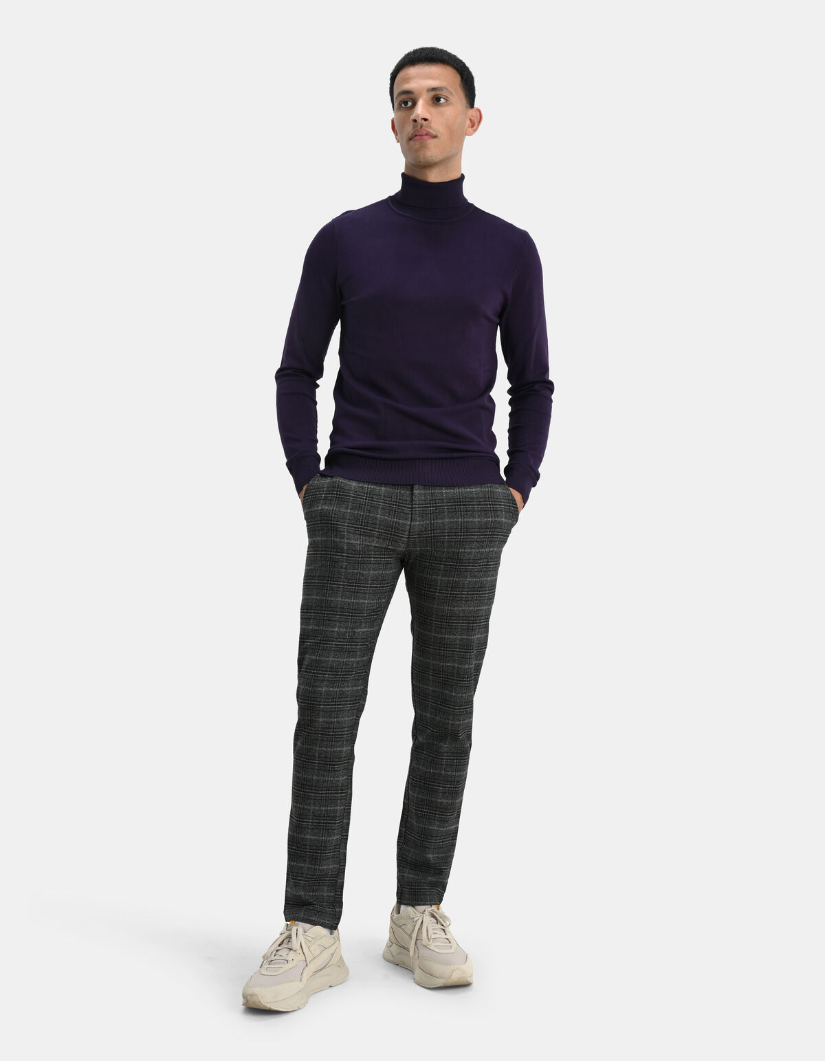 Ruiten Pantalon Donkergrijs SHOEBY MEN