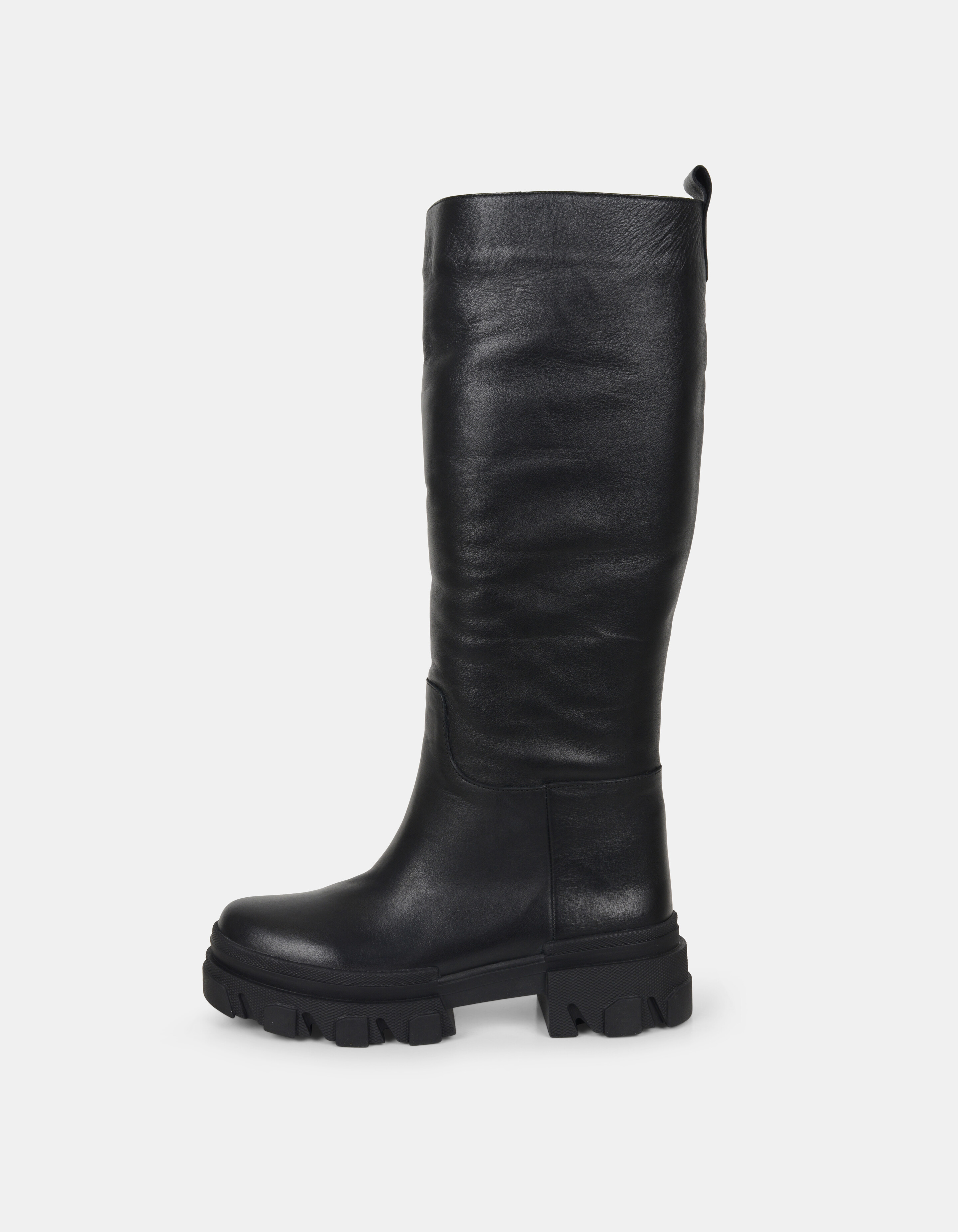 Chunky Hoge Leren Laars SCHOENEN SHOEBY