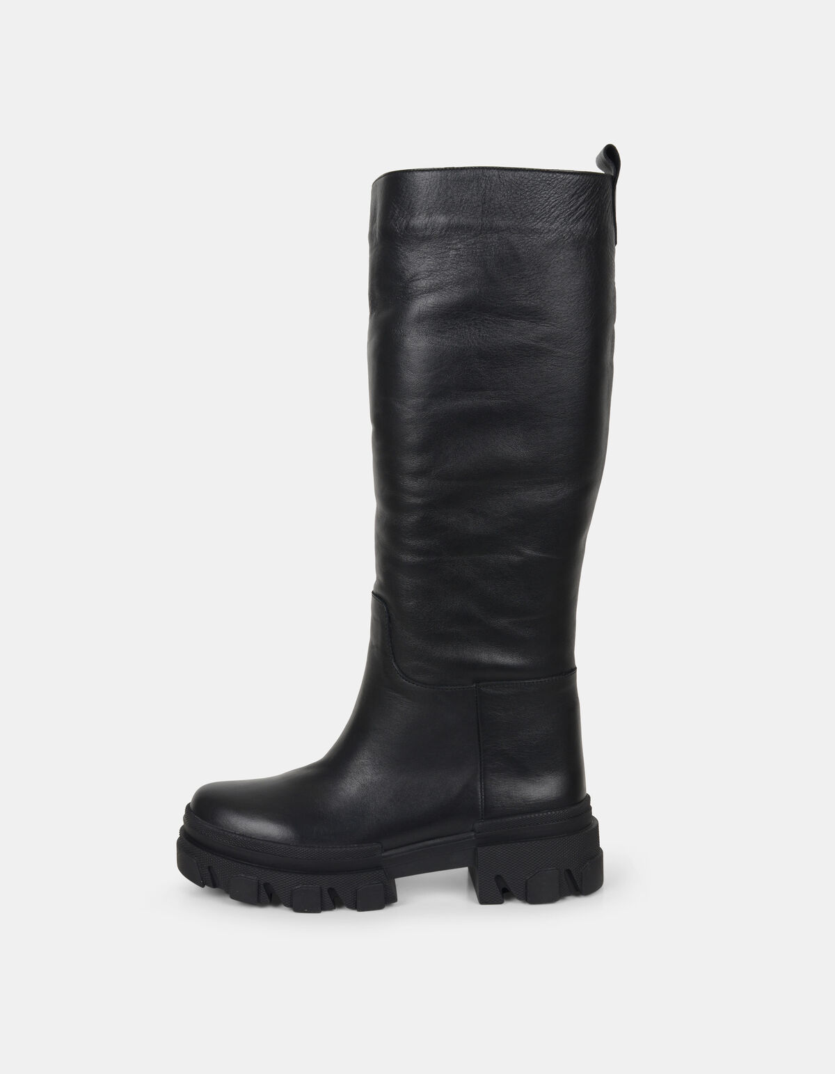 Chunky Hoge Leren Laars SCHOENEN SHOEBY