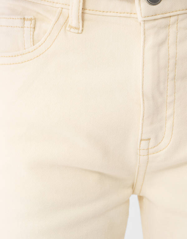 Barrel Fit Jeans Gebroken Wit SHOEBY GIRLS