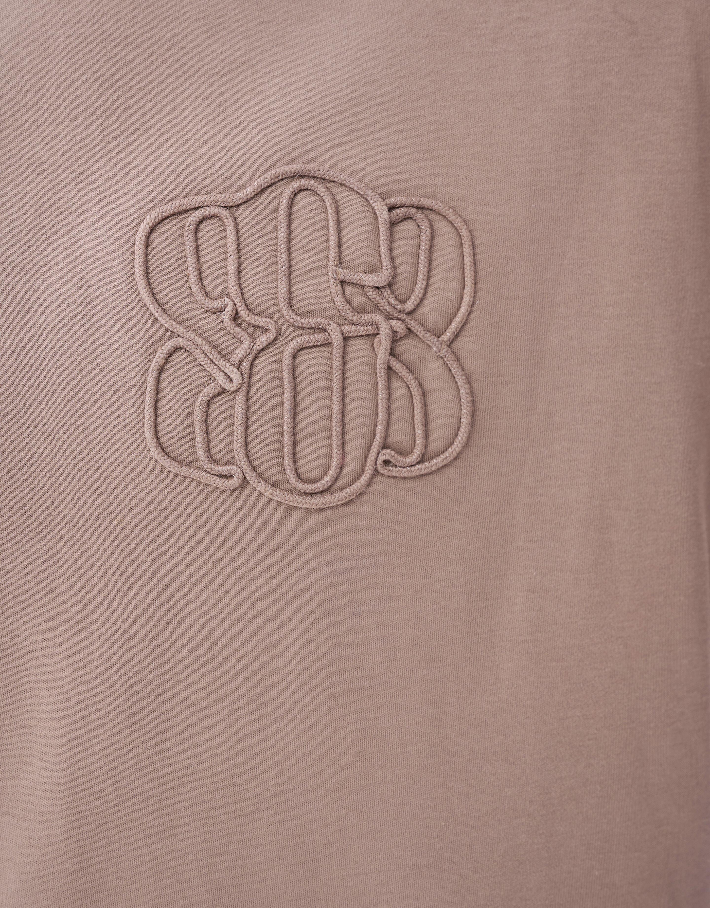 Embroidery T-shirt Lichtbruin SHOEBY MEN