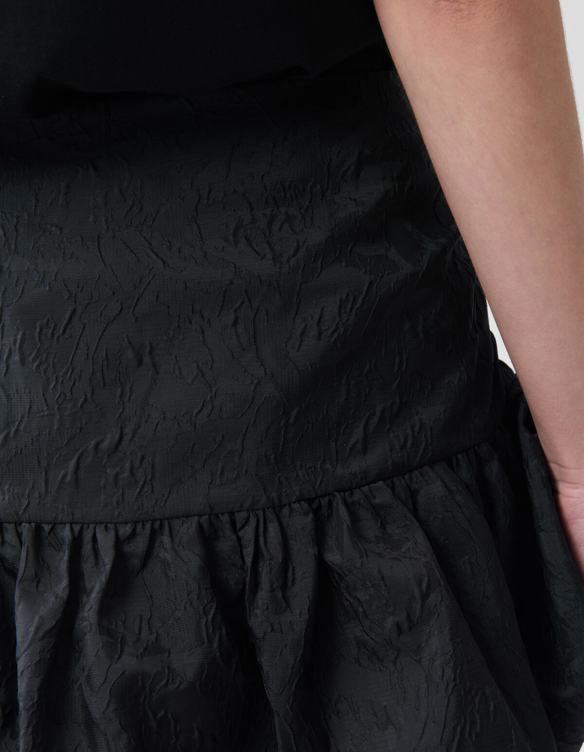 Jacquard Mini Rok Zwart SHOEBY WOMEN