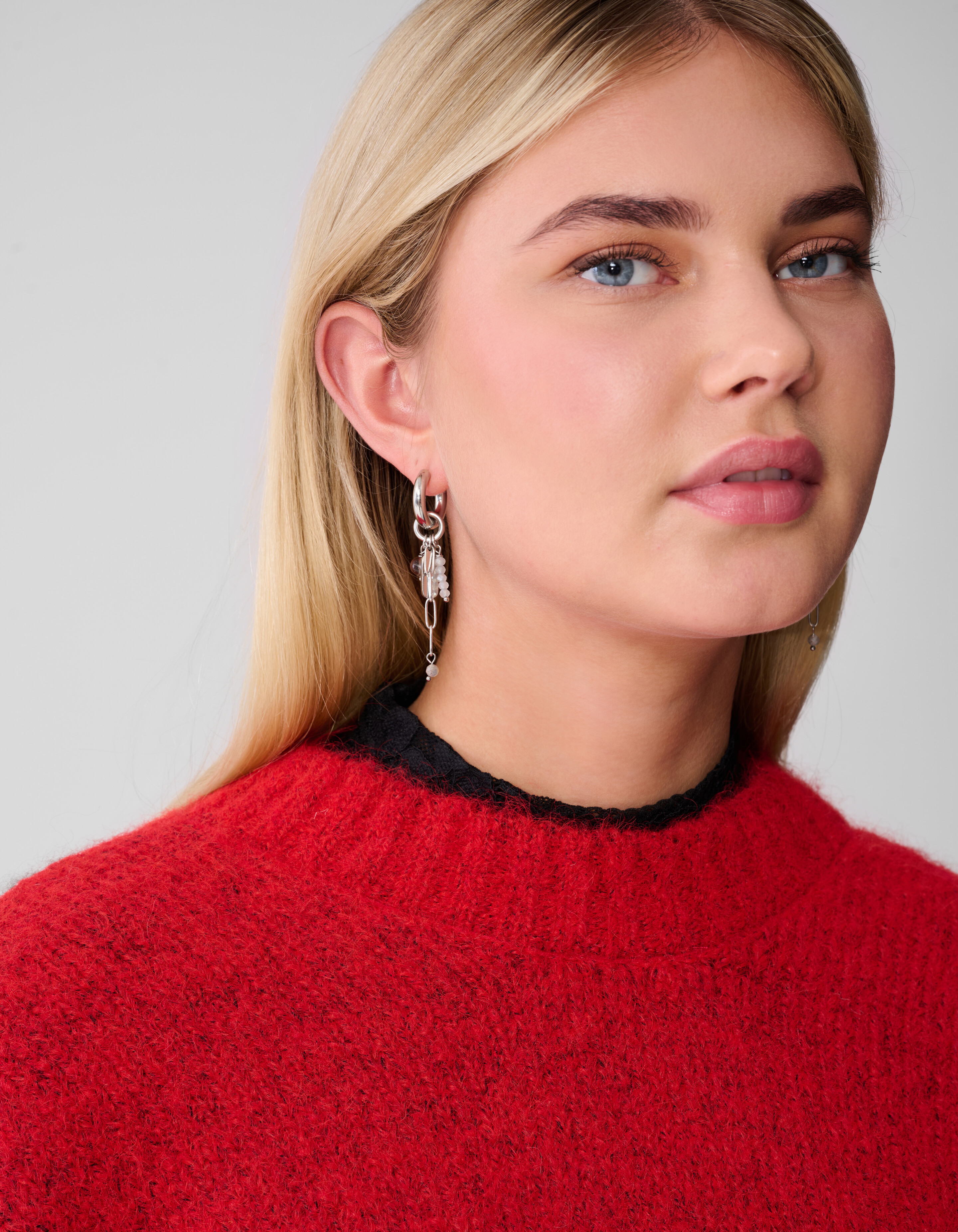 Charm Hoops Oorbellen Zilver SHOEBY ACCESSOIRES