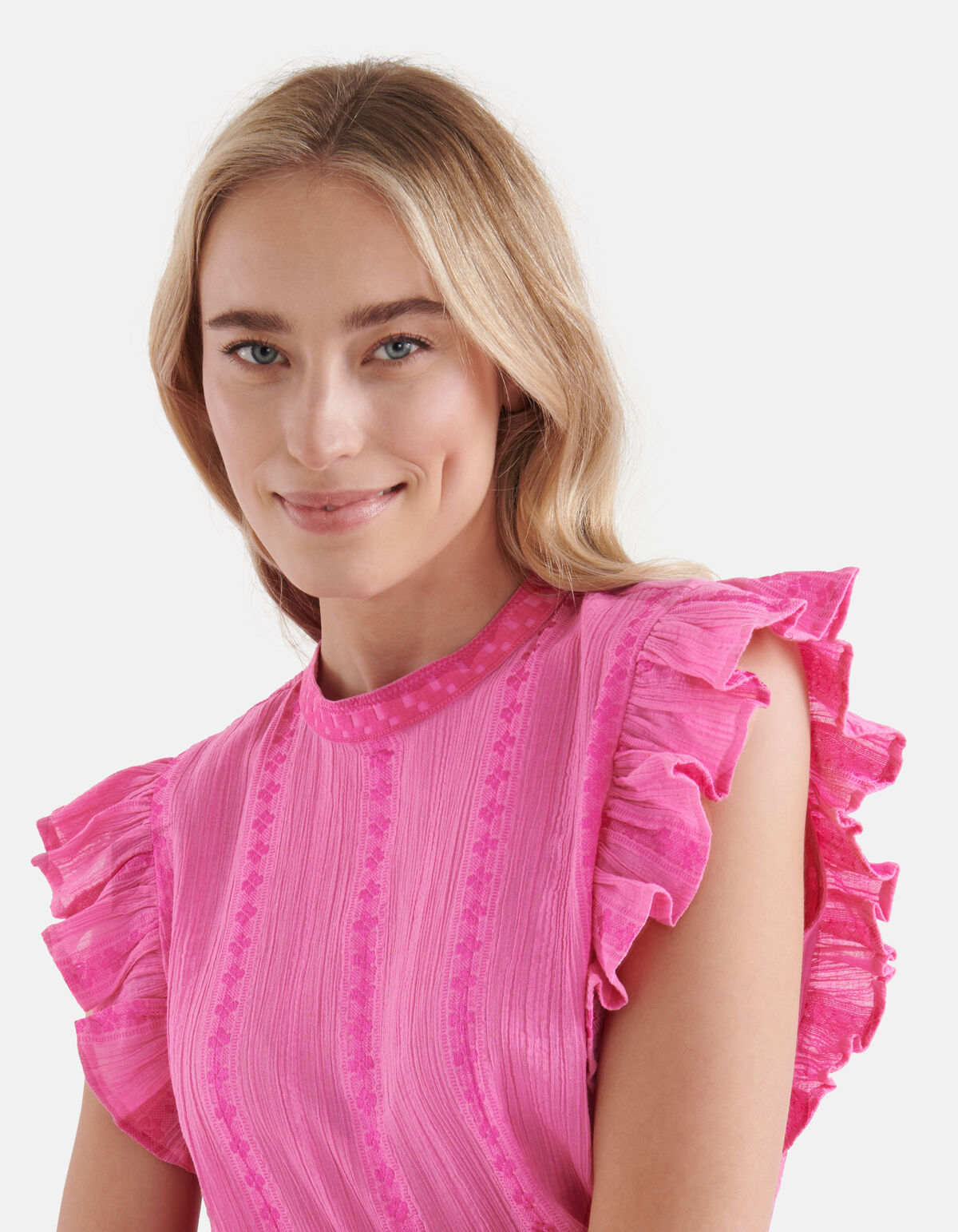 Tape Detail Top Roze SHOEBY WOMEN