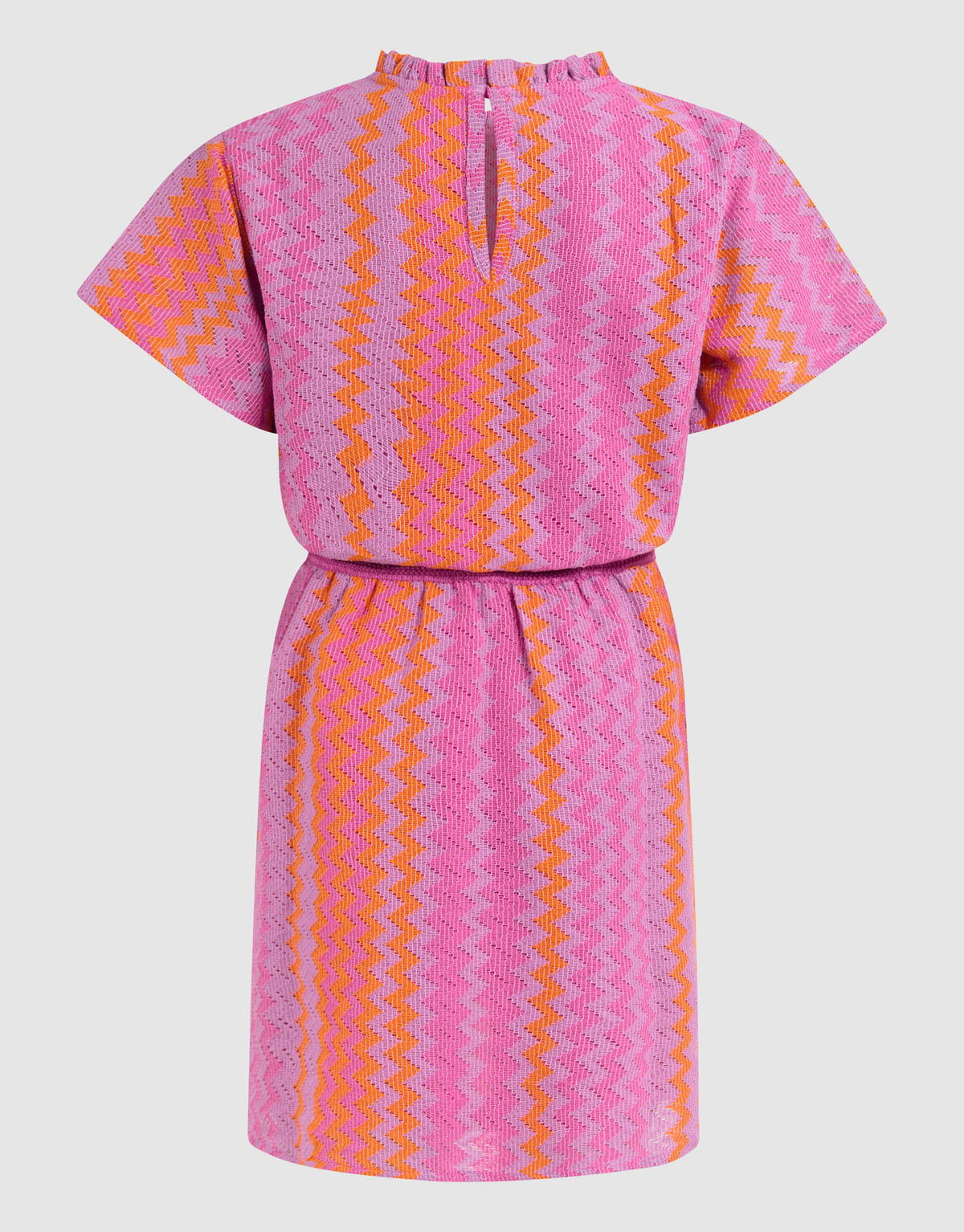 Zigzag Crochet Jurk Lichtpaars SHOEBY GIRLS