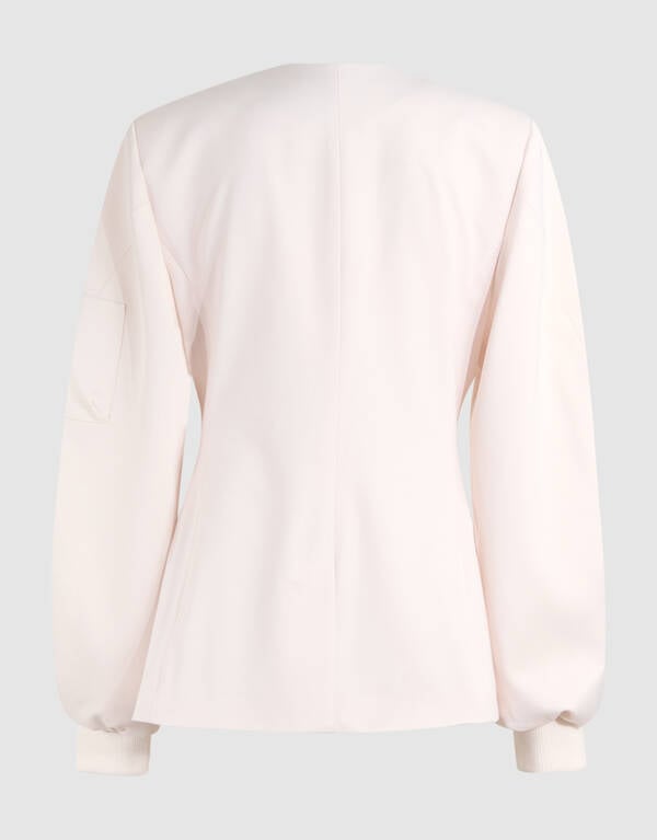 Bomber Sleeve Blazer Gebroken Wit SHOEBY WOMEN