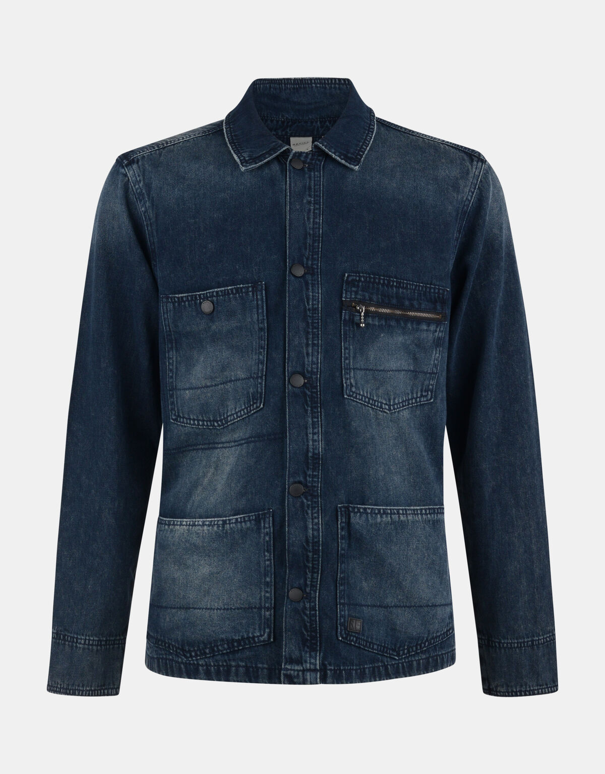 Denim Overshirt Blauw REFILL