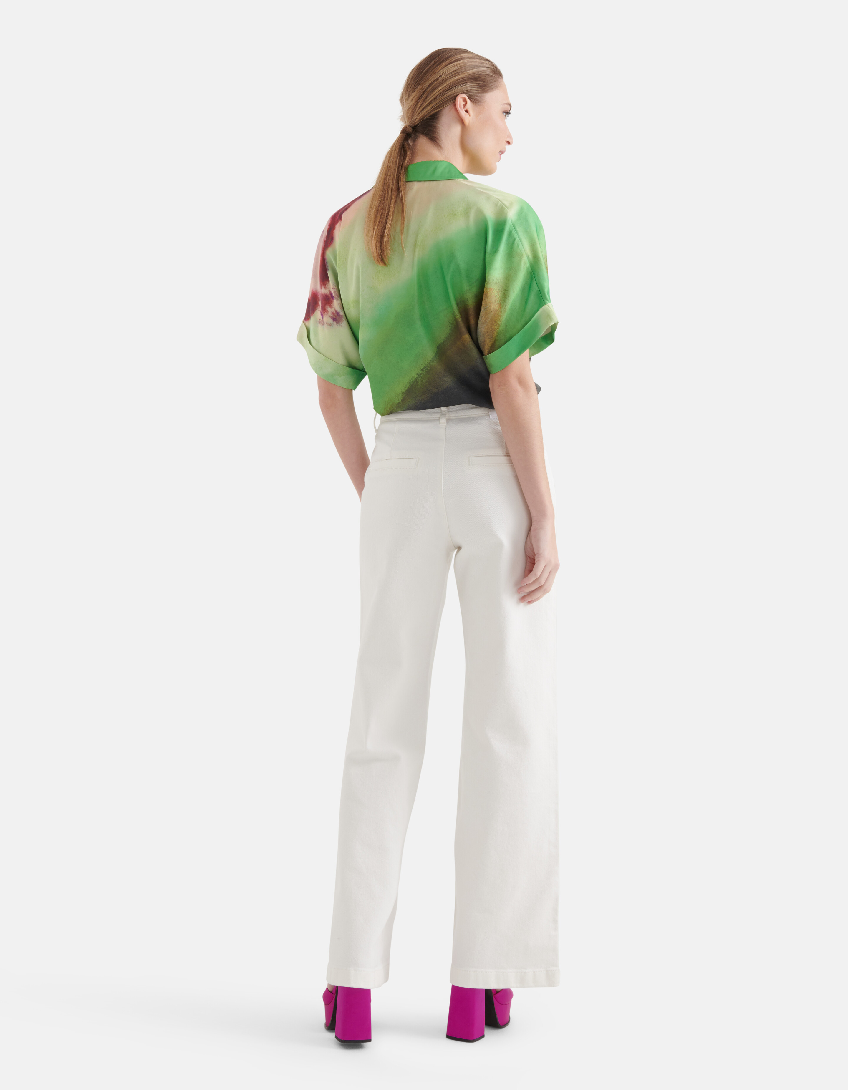 Wide Leg Jeans Gebroken Wit SHOEBY WOMEN