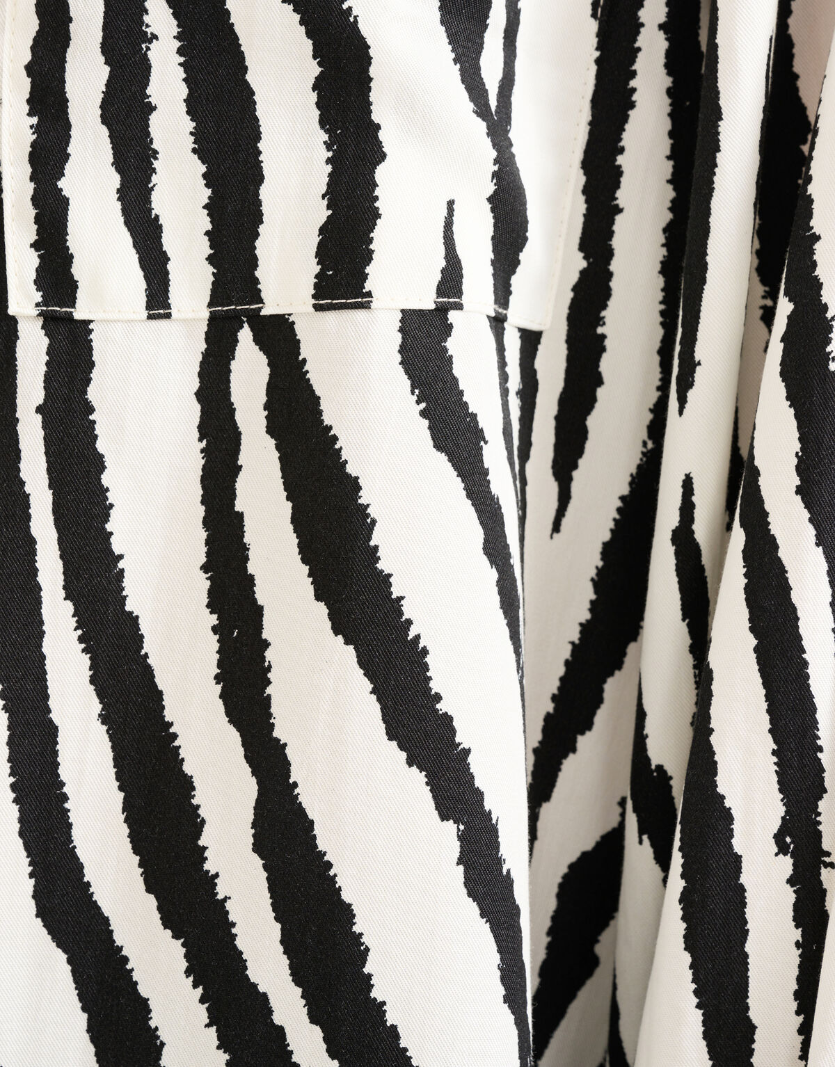 Zebra Printed Blouse Zwart/Wit SHOEBY WOMEN