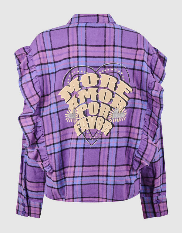 Ruiten Ruffle Blouse Paars SHOEBY GIRLS