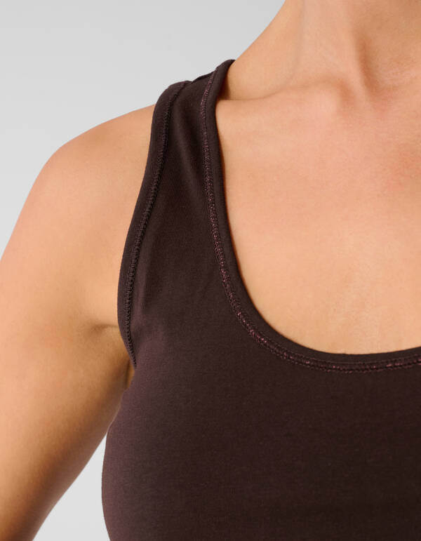 Basis Tanktop Donkerbruin SHOEBY WOMEN