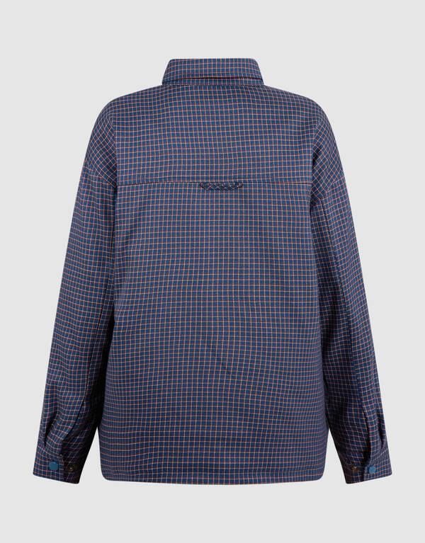 Oversized Padded Overshirt Donkerblauw SHOEBY BOYS