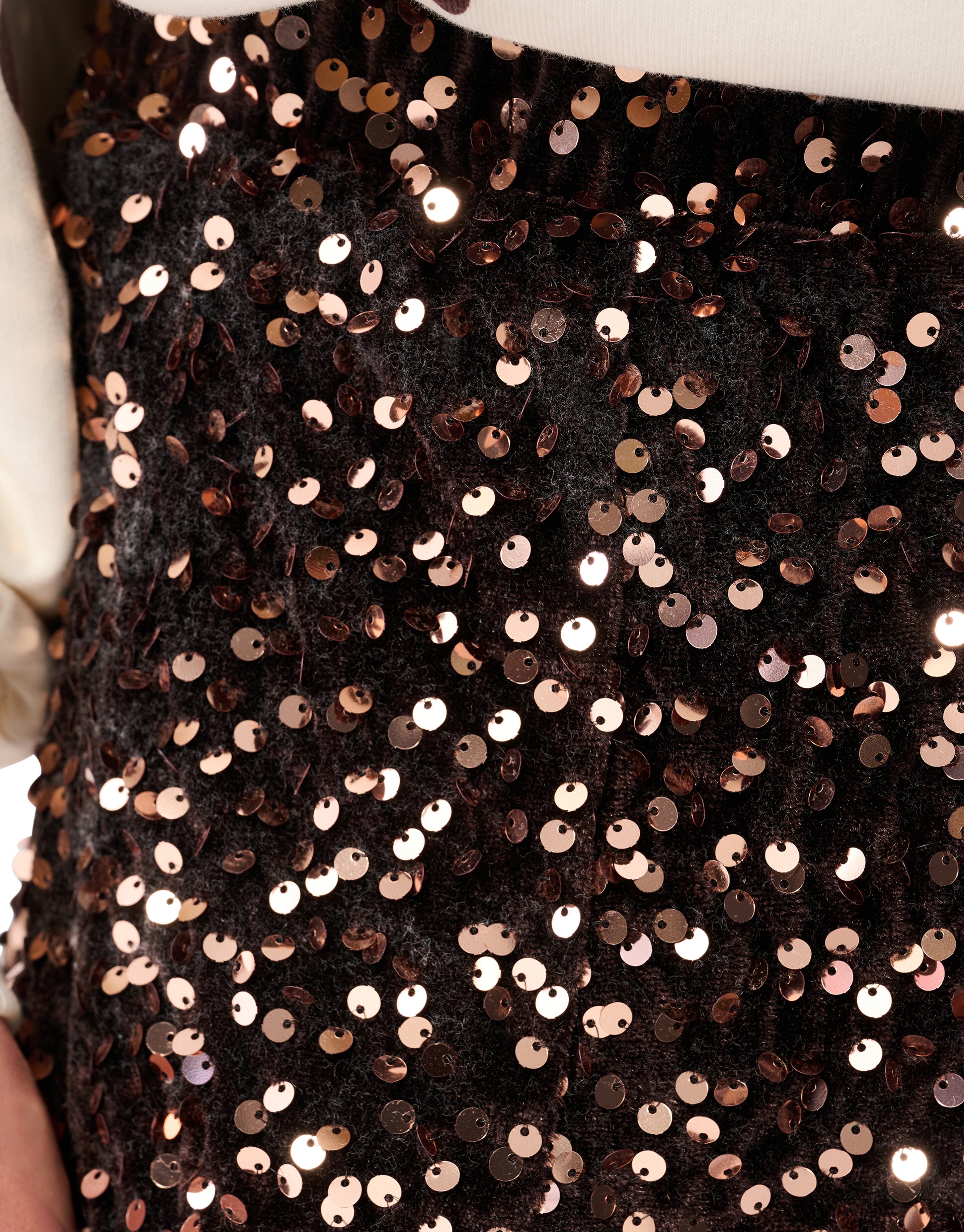 Sequin Mini Rok Bruin SHOEBY GIRLS