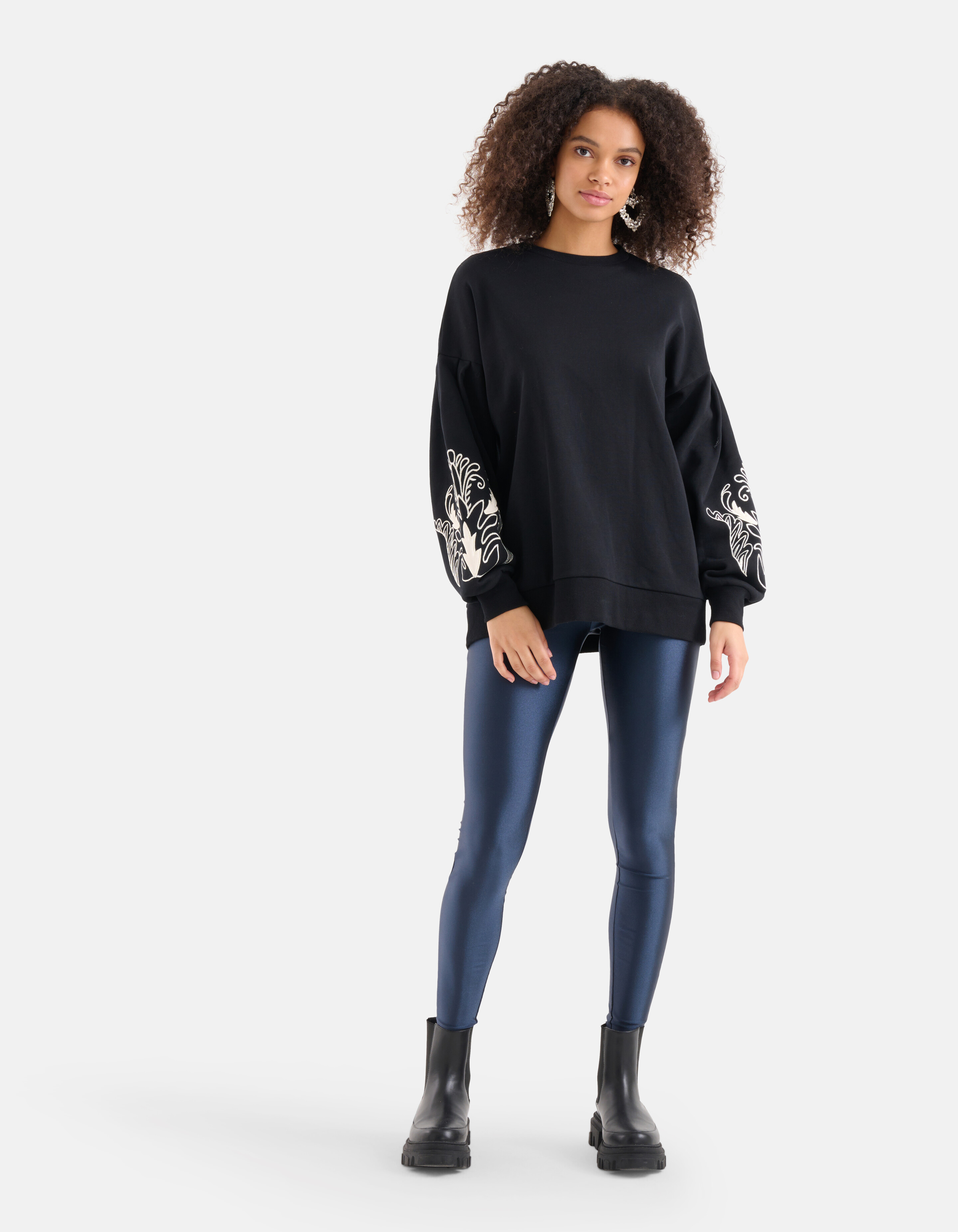 Glanzende Legging Donkerblauw SHOEBY WOMEN