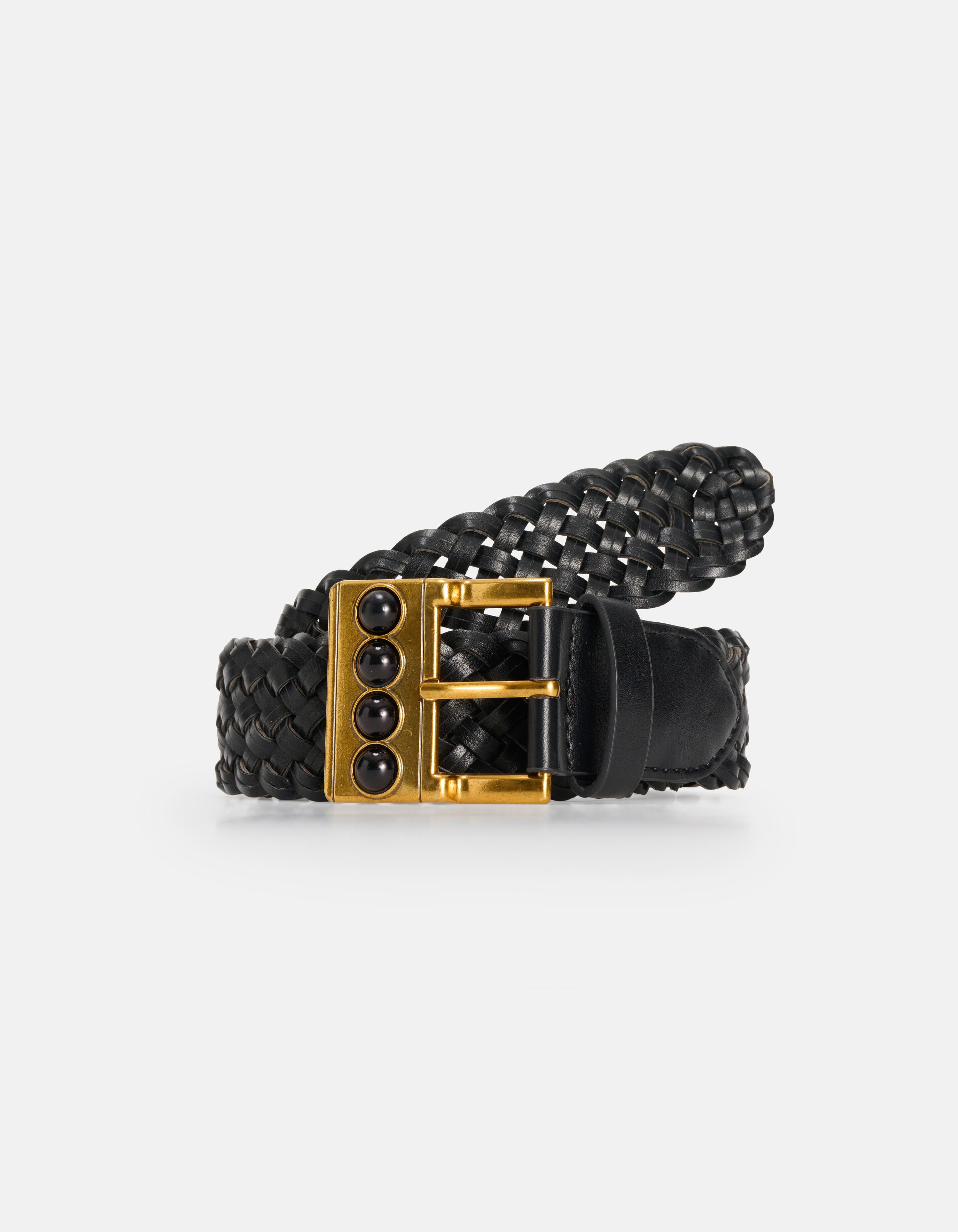 Gevlochten Riem Zwart SHOEBY ACCESSOIRES