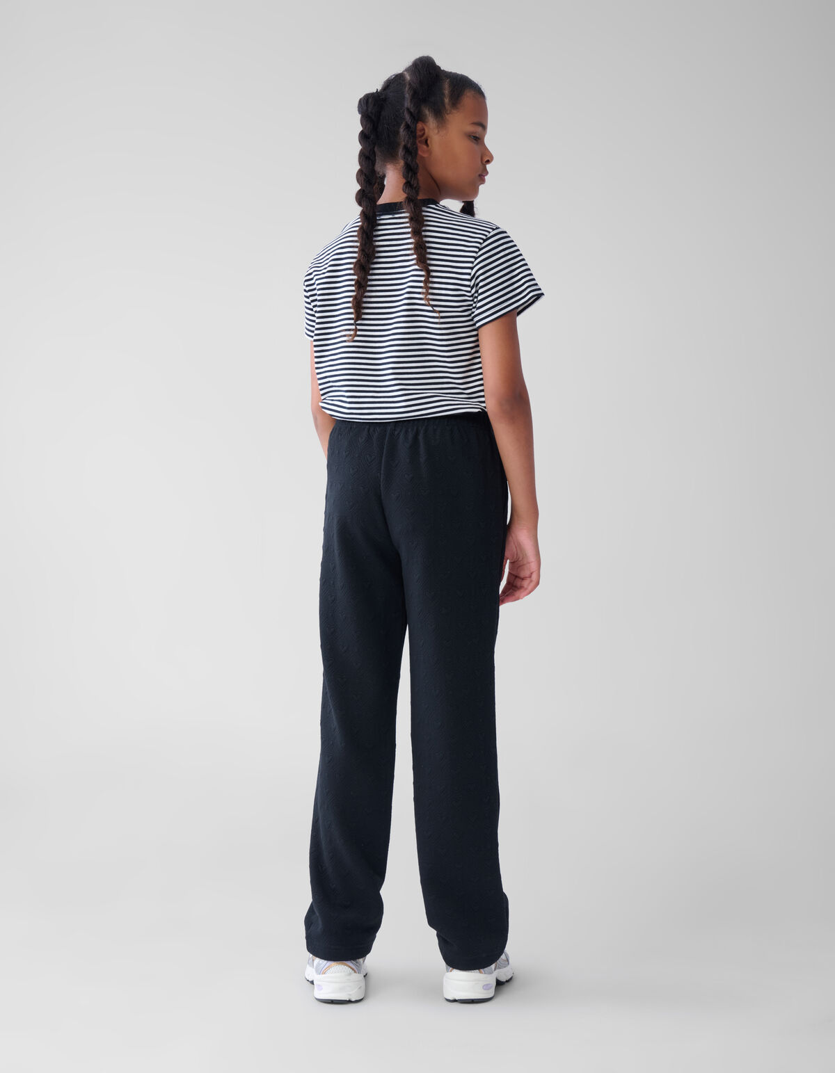 Heart Jacquard Broek Zwart SHOEBY GIRLS