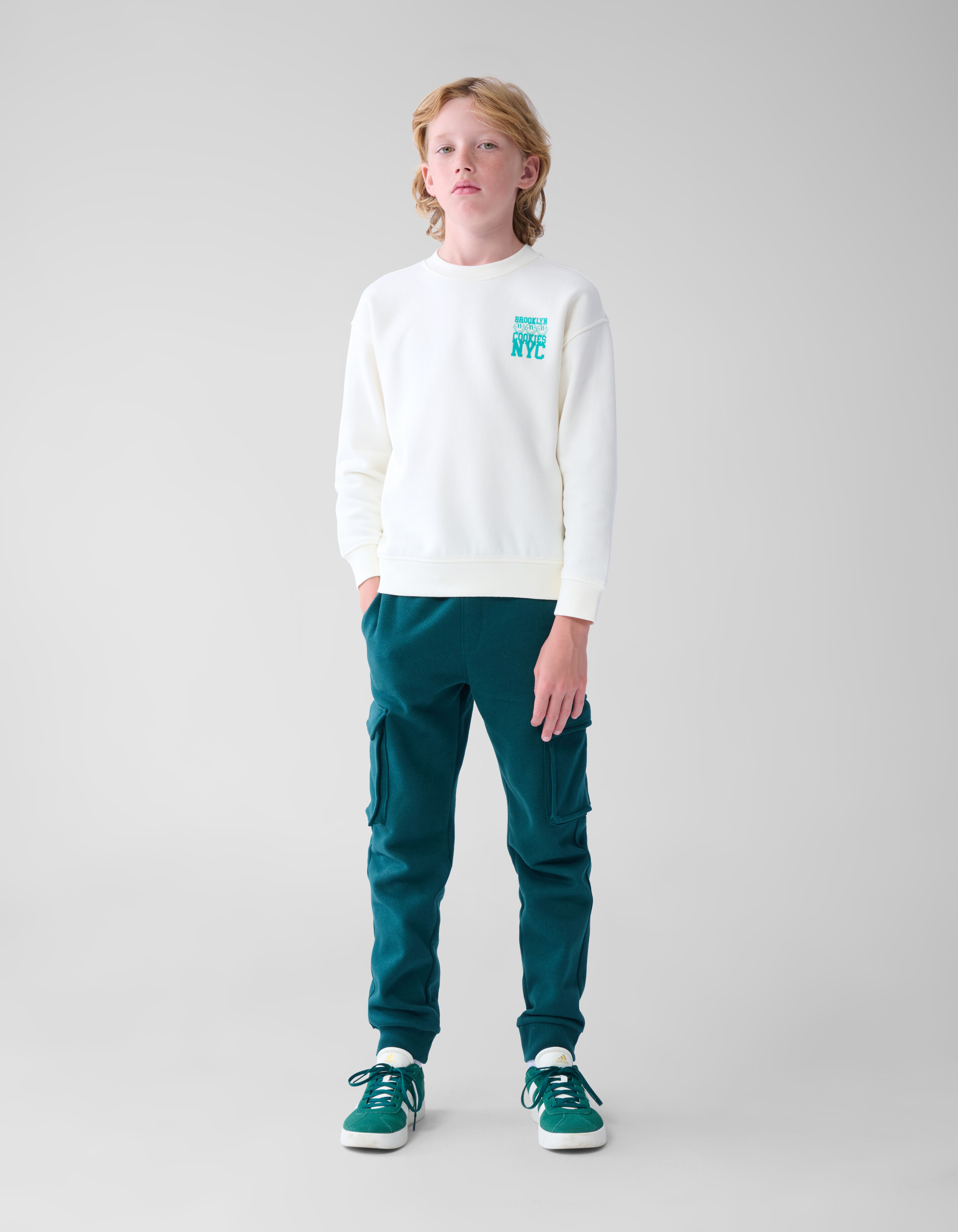 Artwork Sweater Gebroken Wit SHOEBY BOYS