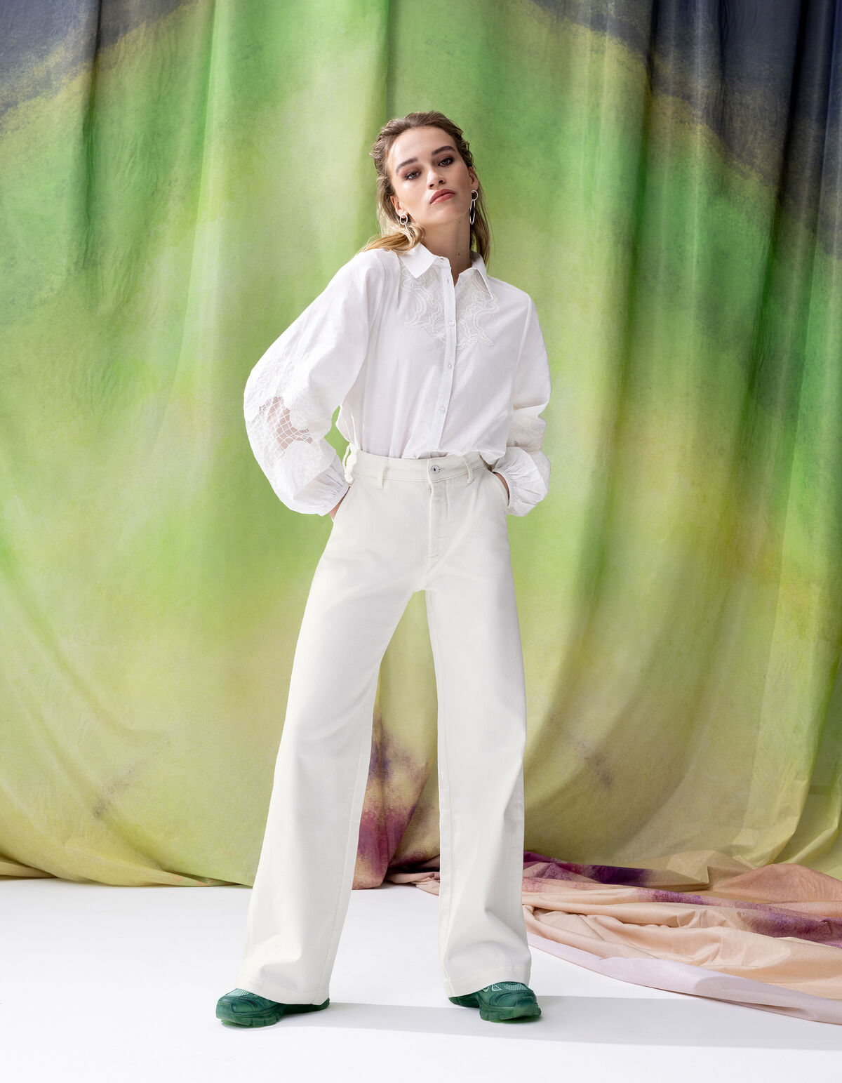 Kanten Blouse Wit By Mieke SHOEBY WOMEN