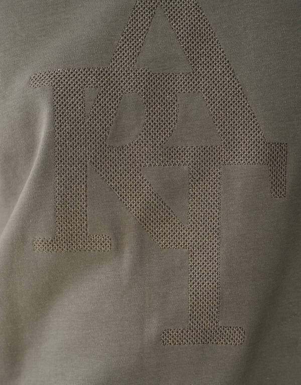 Embroidery Artwork T-shirt Donkergroen SHOEBY MEN
