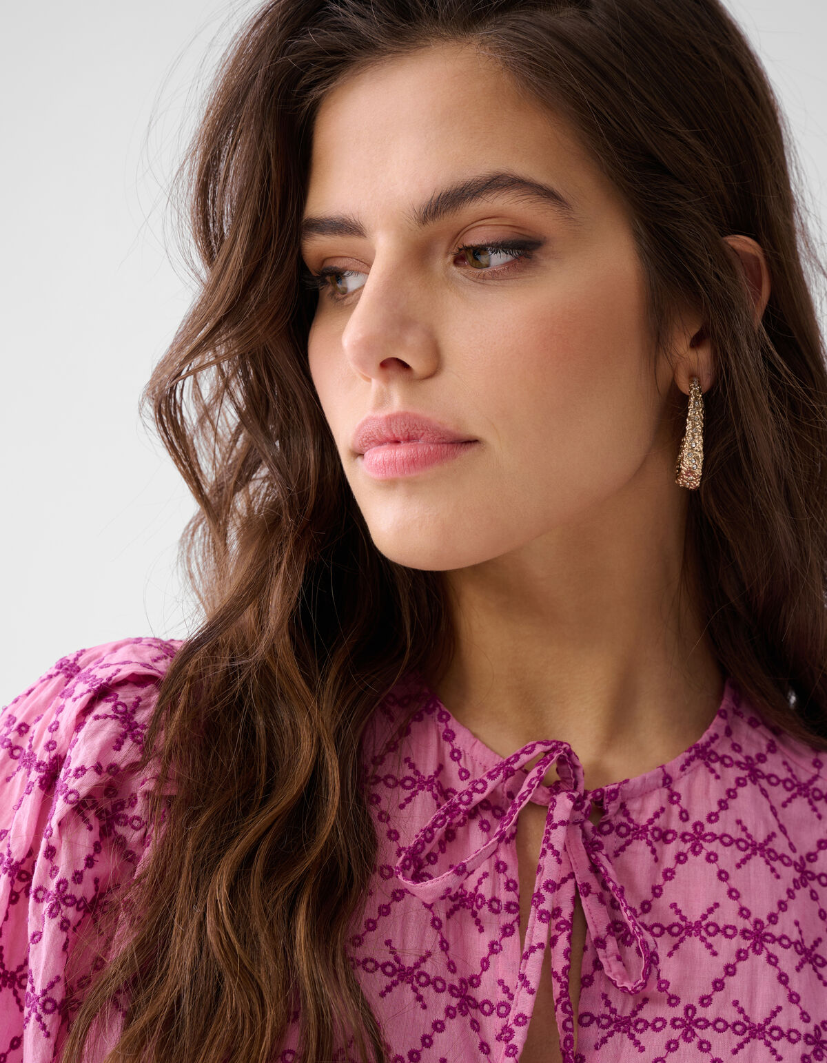 Printed Strik Blouse Roze SHOEBY WOMEN