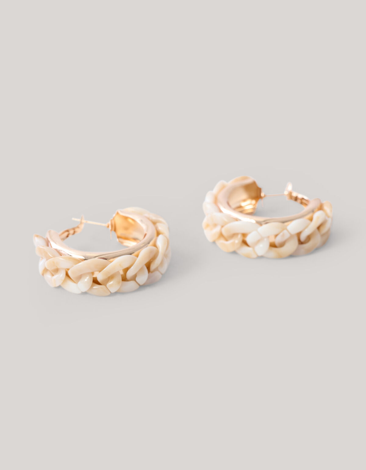 Chain Hoop Oorbellen Goud SHOEBY ACCESSOIRES
