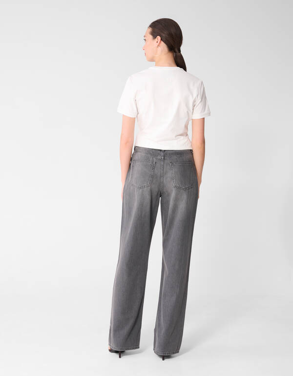 Soft Wide Leg Fit Jeans Grijs SHOEBY WOMEN