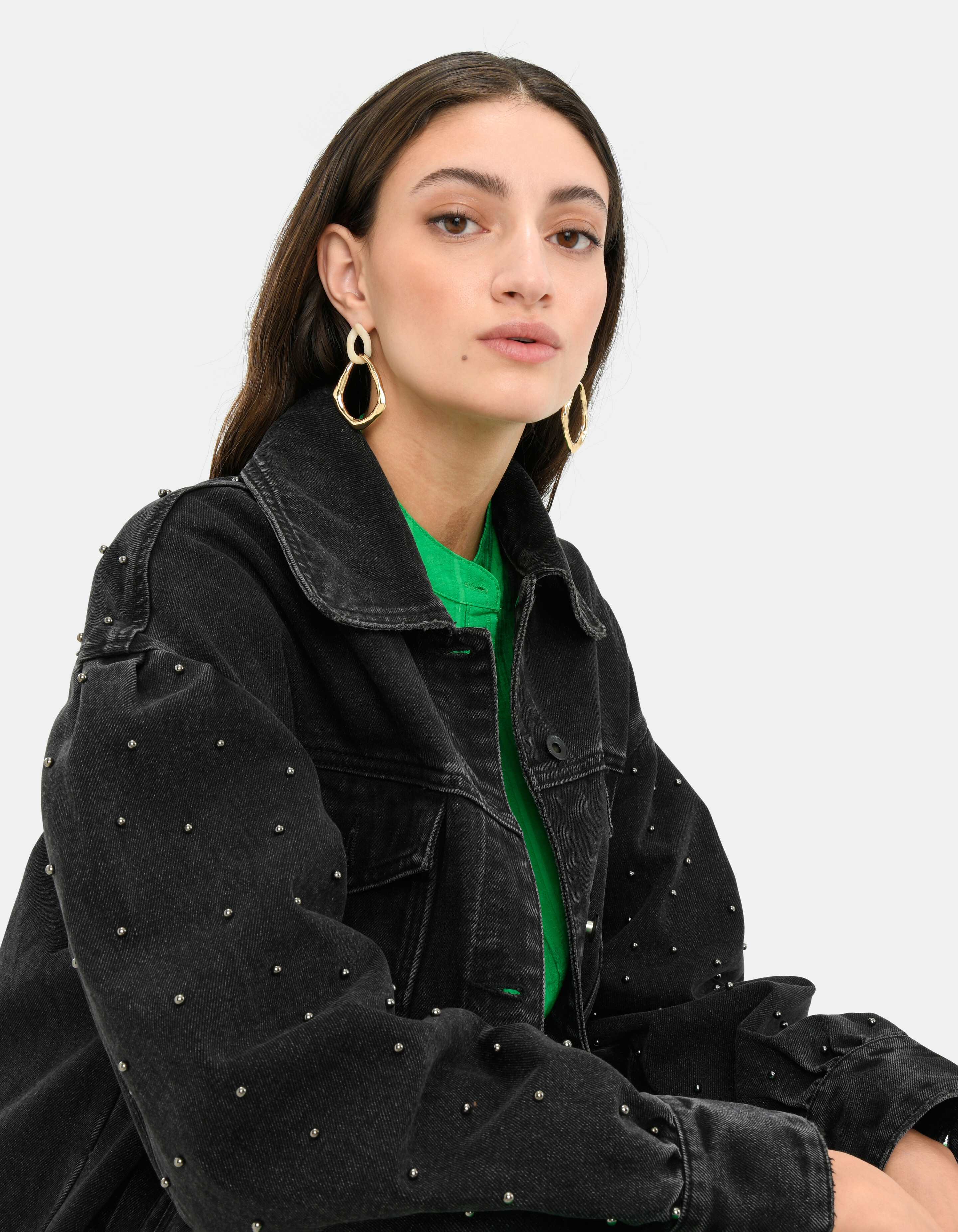 Denim Stud Jas EKSEPT