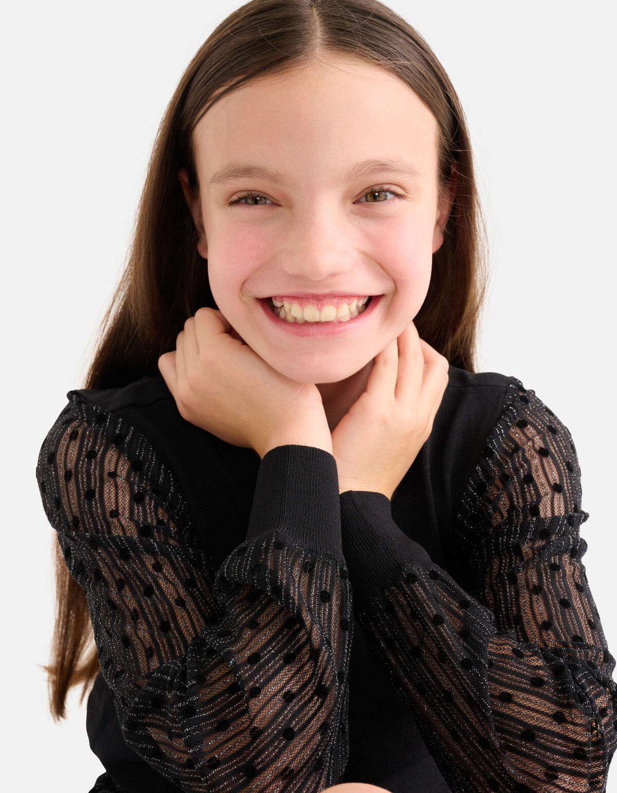 Mesh Top Zwart SHOEBY GIRLS