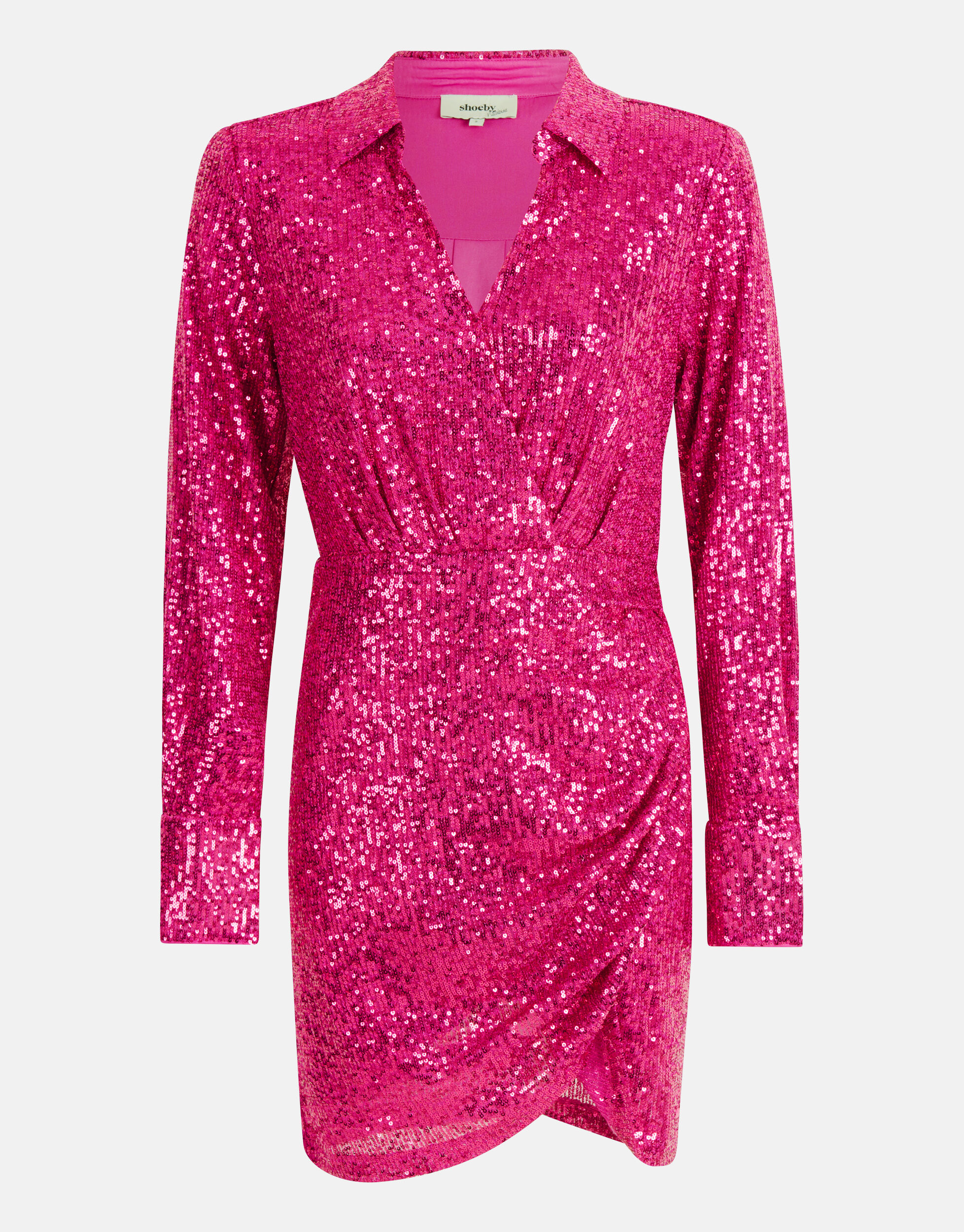 Roze pailletten best sale jurk