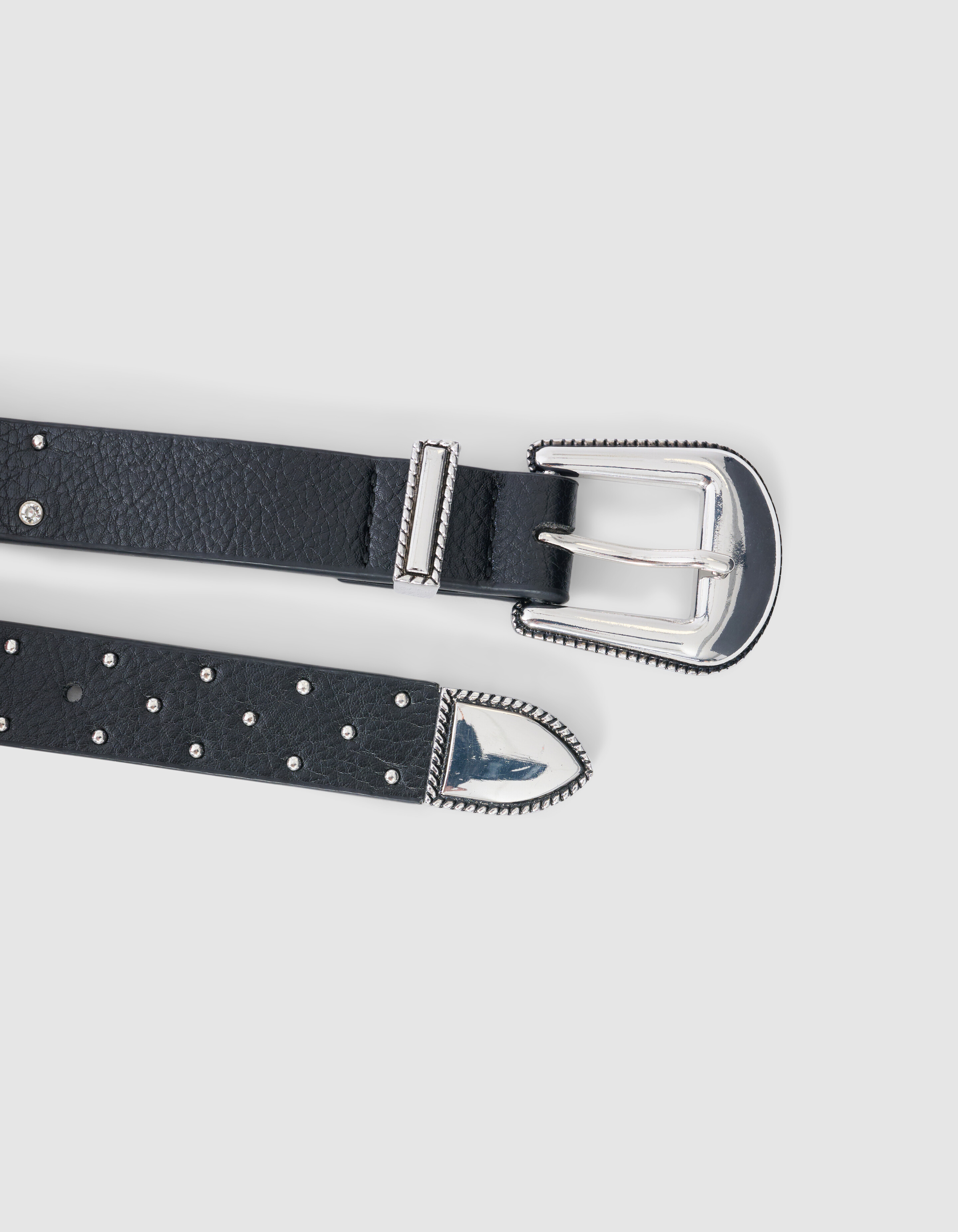 Strass Riem Zilver SHOEBY ACCESSOIRES