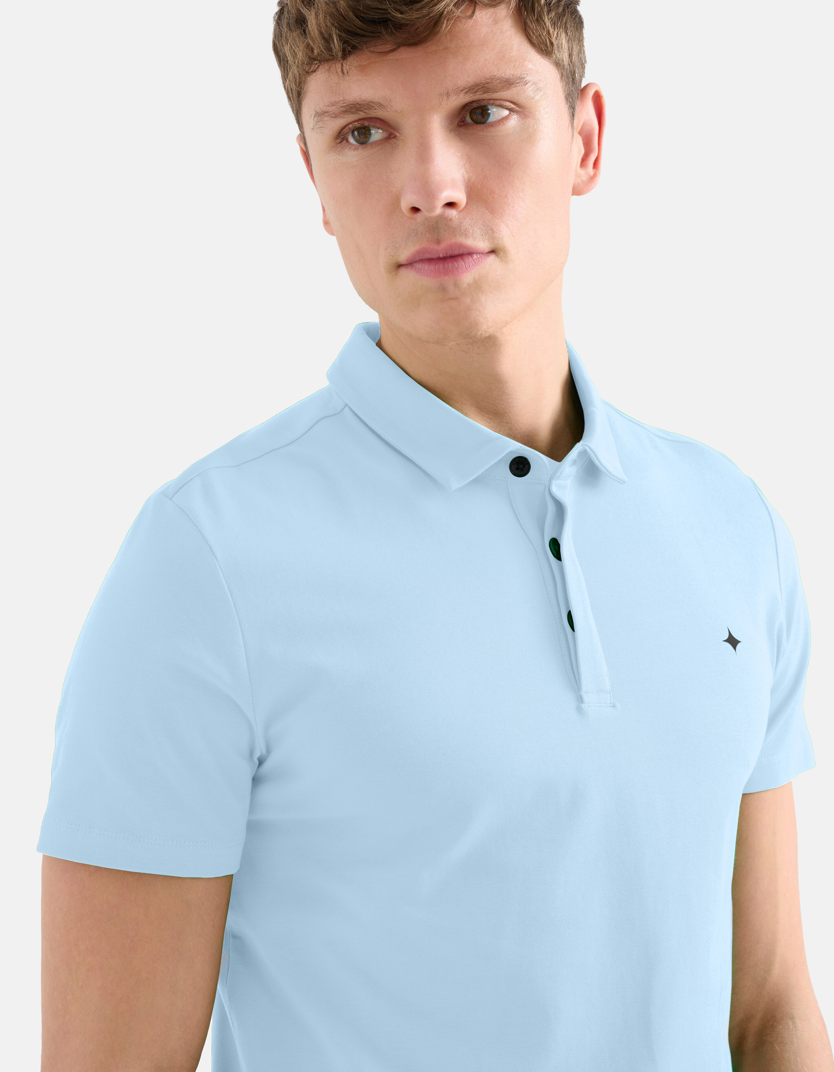 Jersey Polo Lichtblauw SHOEBY MEN